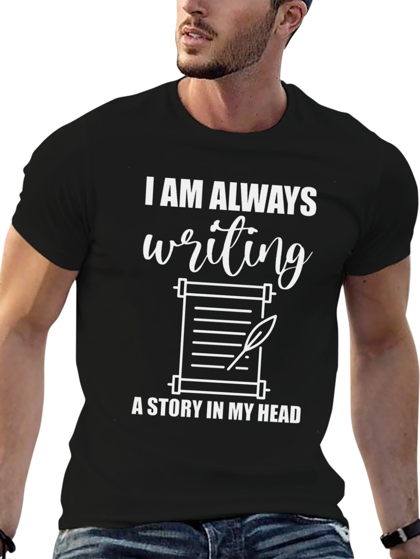 Writers Tee: Always Writing A Story T-Shirt