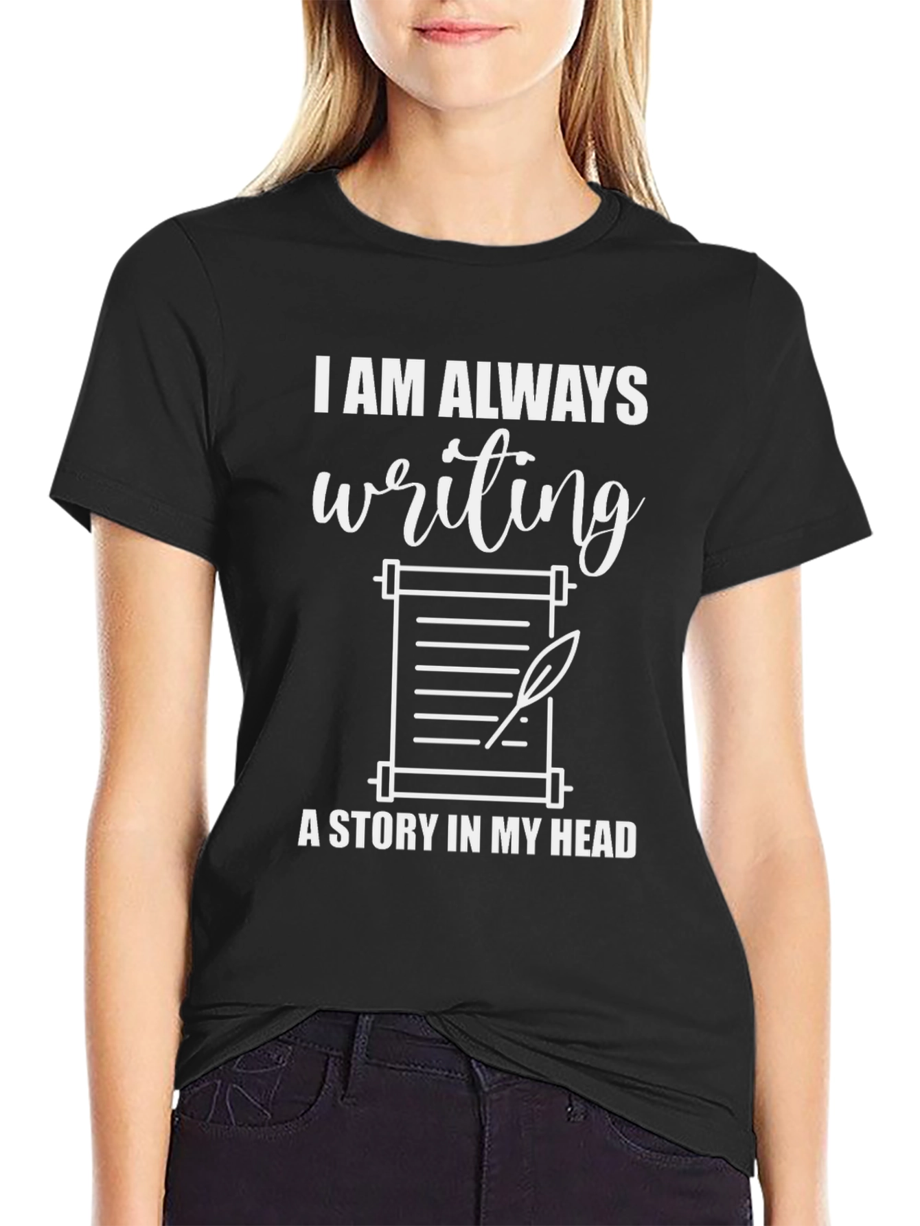 Writers Tee: Always Writing A Story T-Shirt
