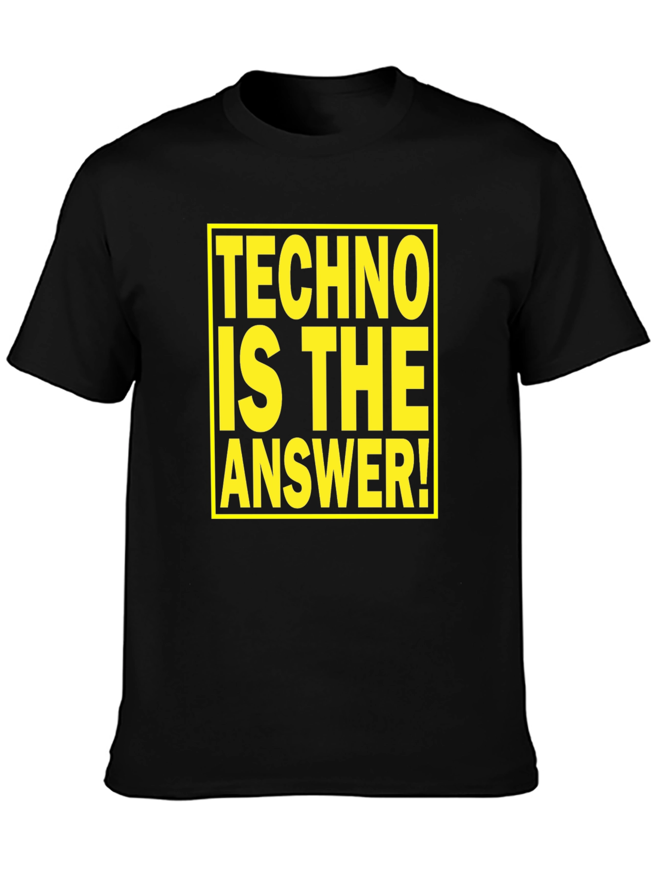 Techno is the Answer T-Shirt - Bold Graphic Tee