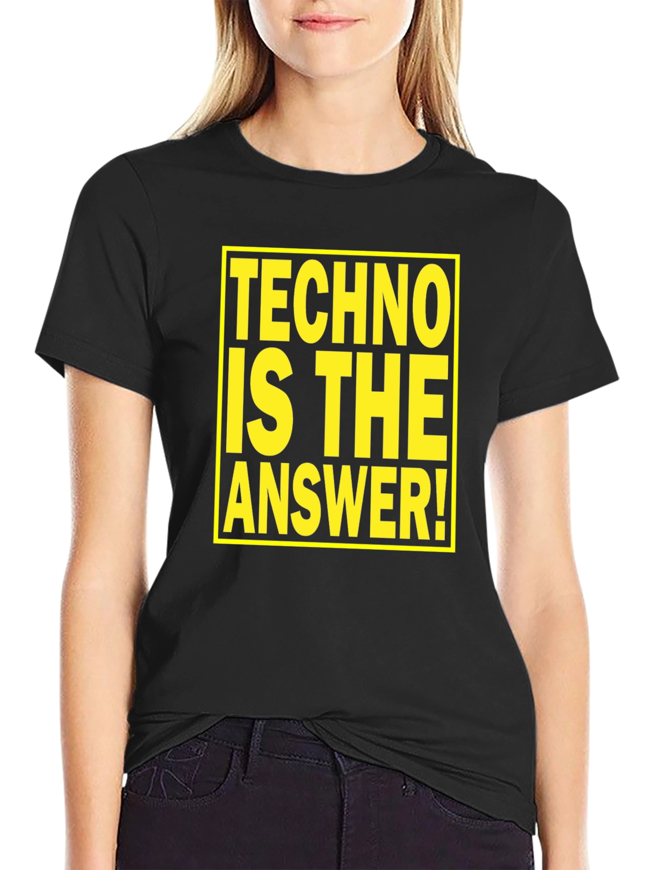 Techno is the Answer T-Shirt - Bold Graphic Tee
