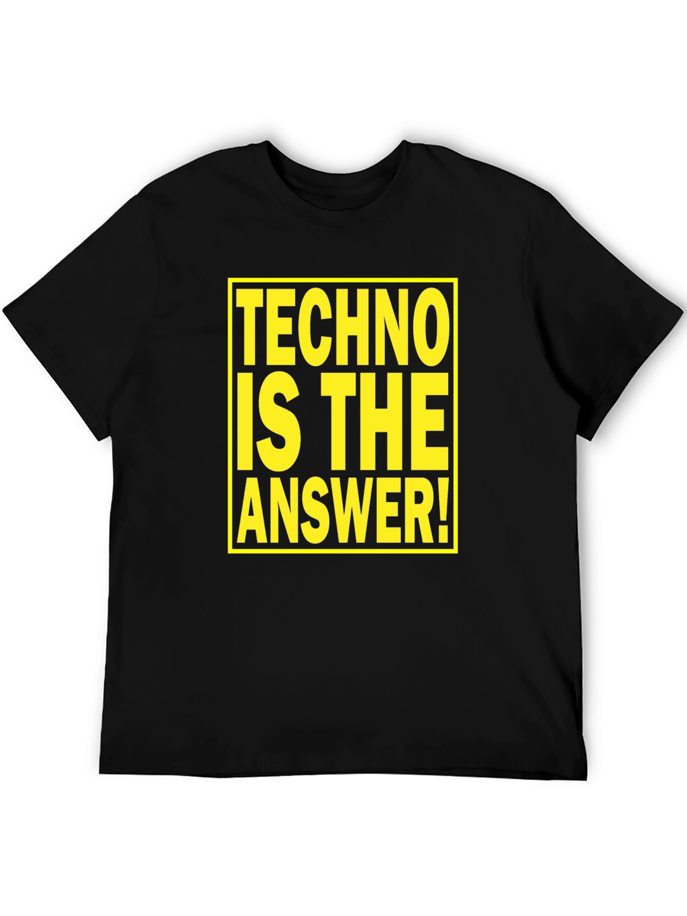 Techno is the Answer T-Shirt - Bold Graphic Tee
