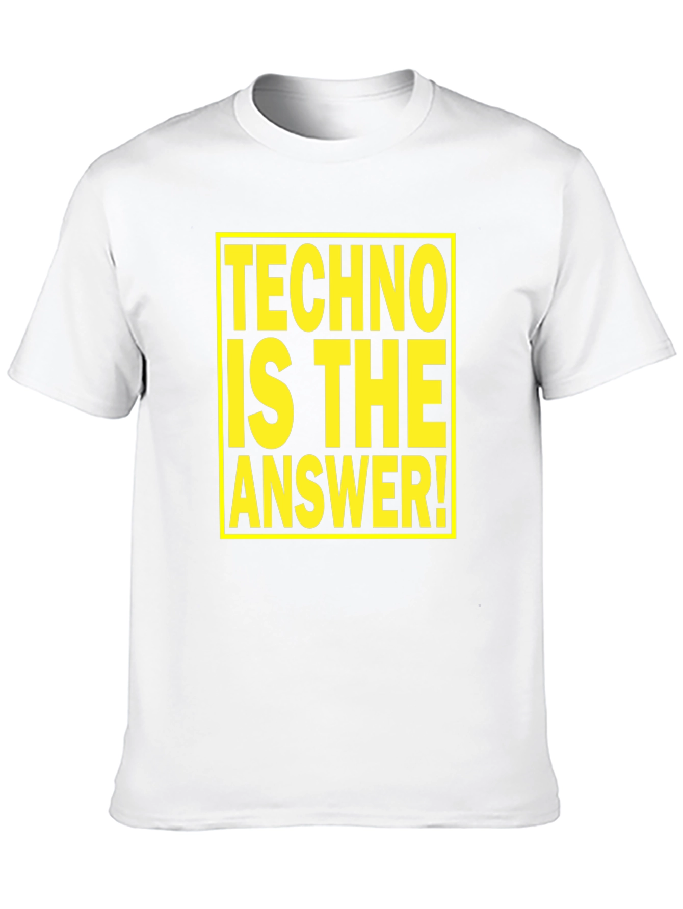Techno is the Answer T-Shirt - Bold Graphic Tee