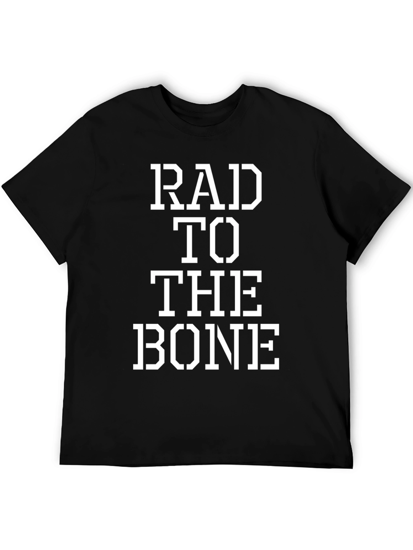 Rad To The Bone Black Graphic T-Shirt