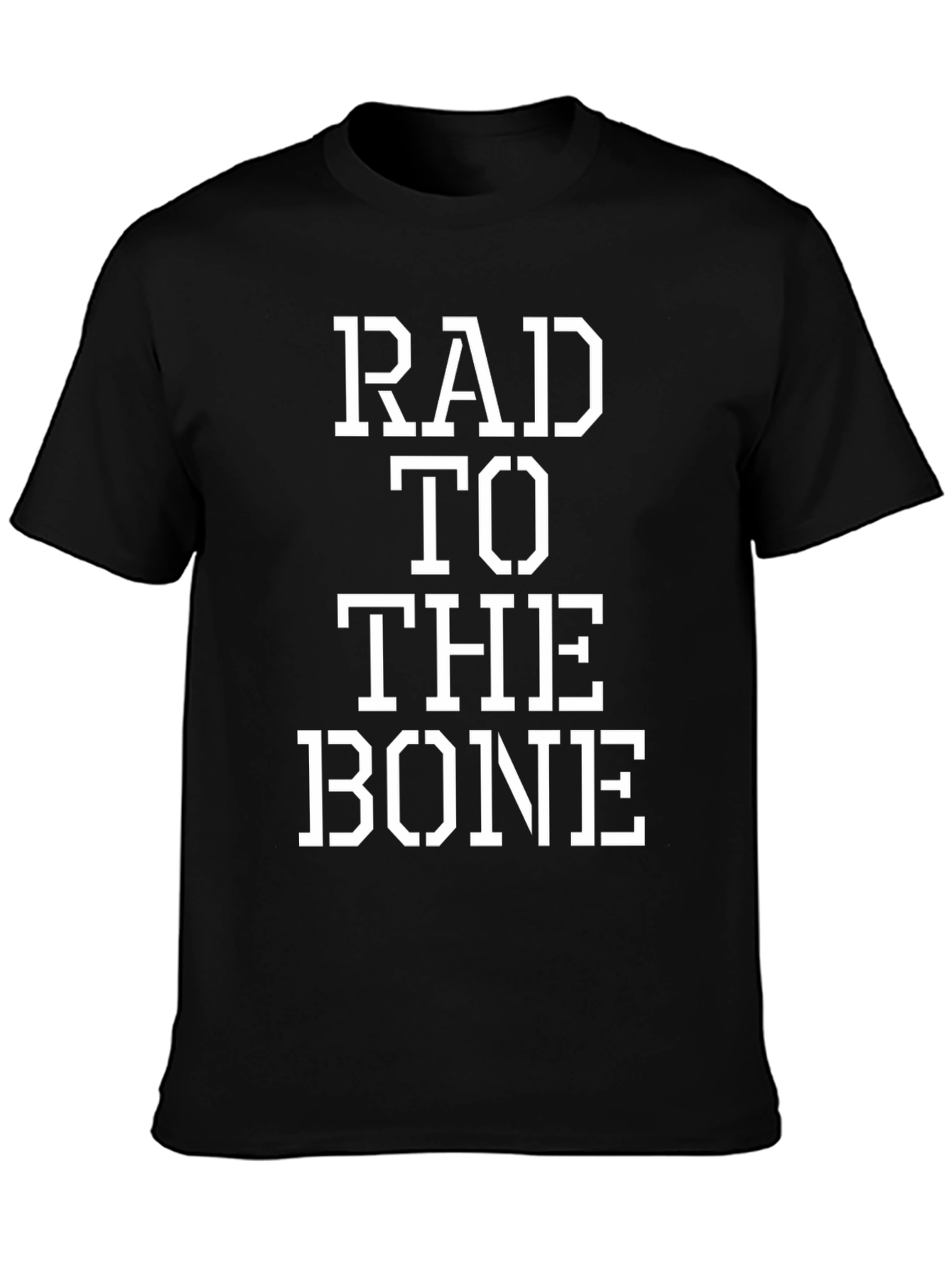 Rad To The Bone Black Graphic T-Shirt