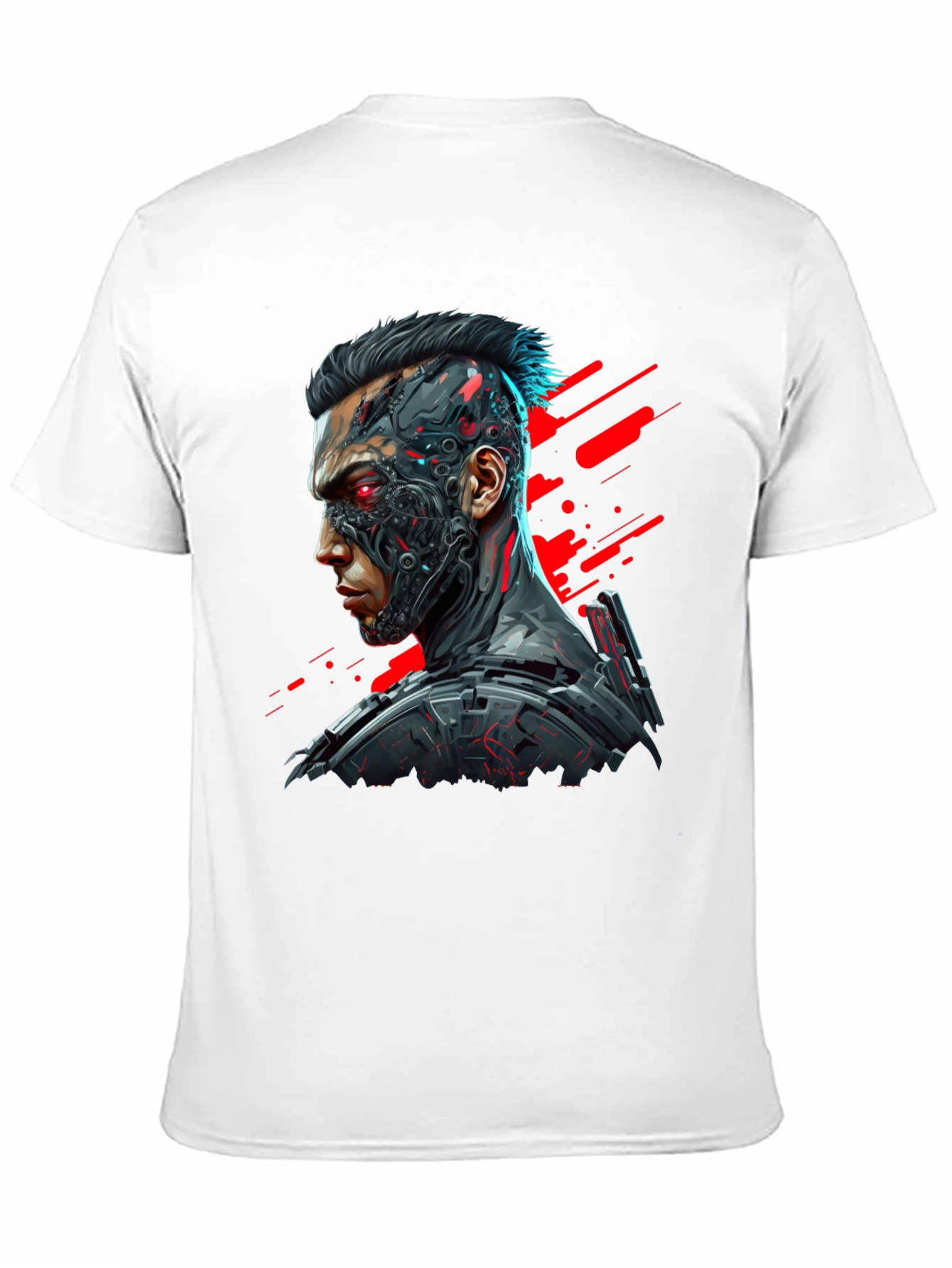 Cyberpunk Style Graphic T-Shirt for Men