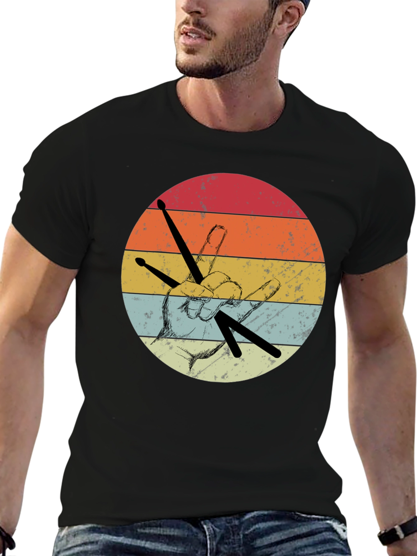 Retro Drummer T-Shirt