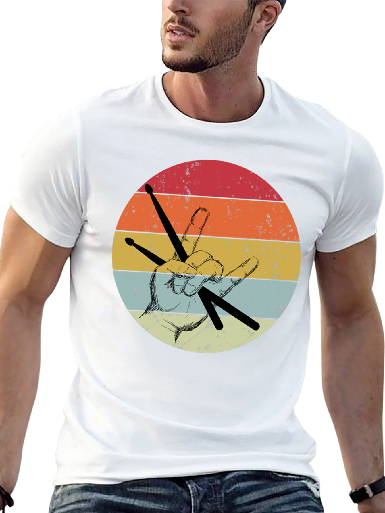 Retro Drummer T-Shirt