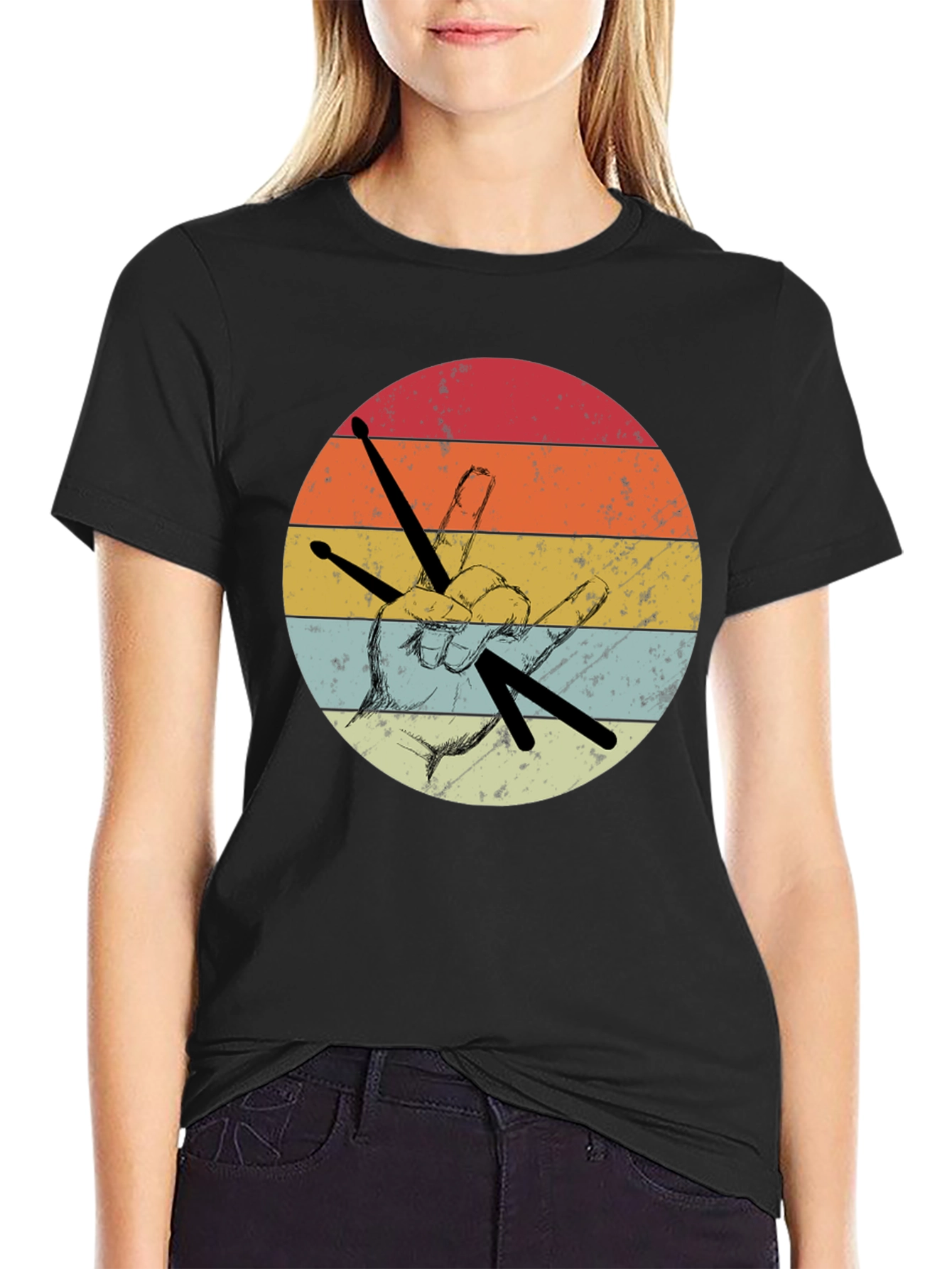 Retro Drummer T-Shirt