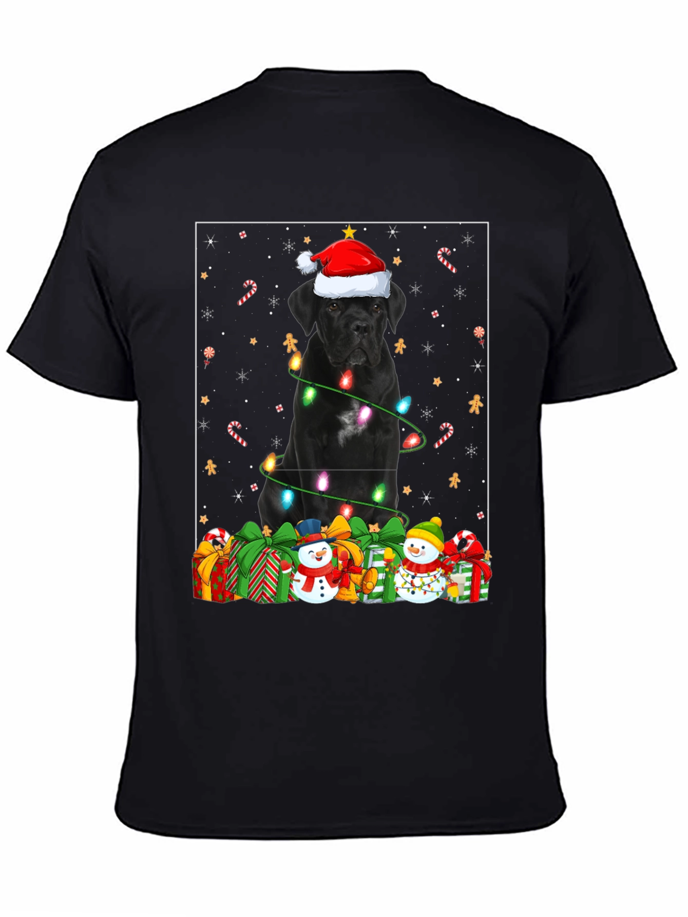 Festive Cane Corso Christmas T-Shirt