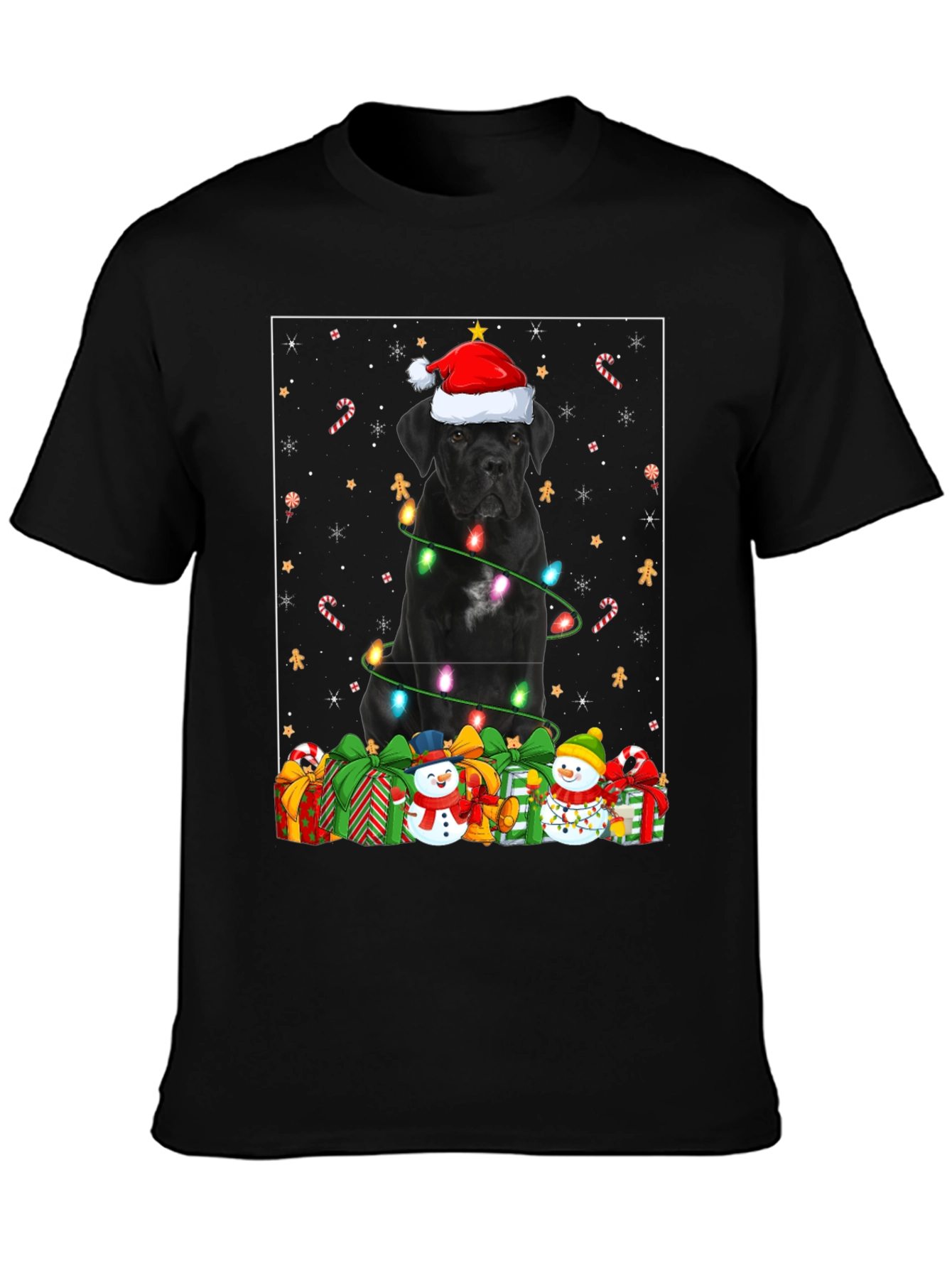 Festive Cane Corso Christmas T-Shirt