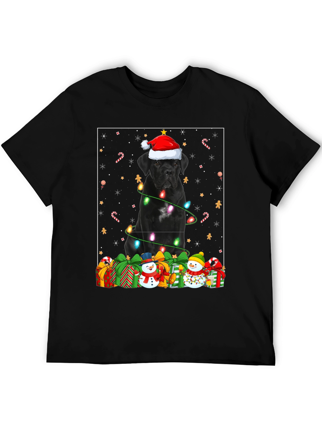 Festive Cane Corso Christmas T-Shirt