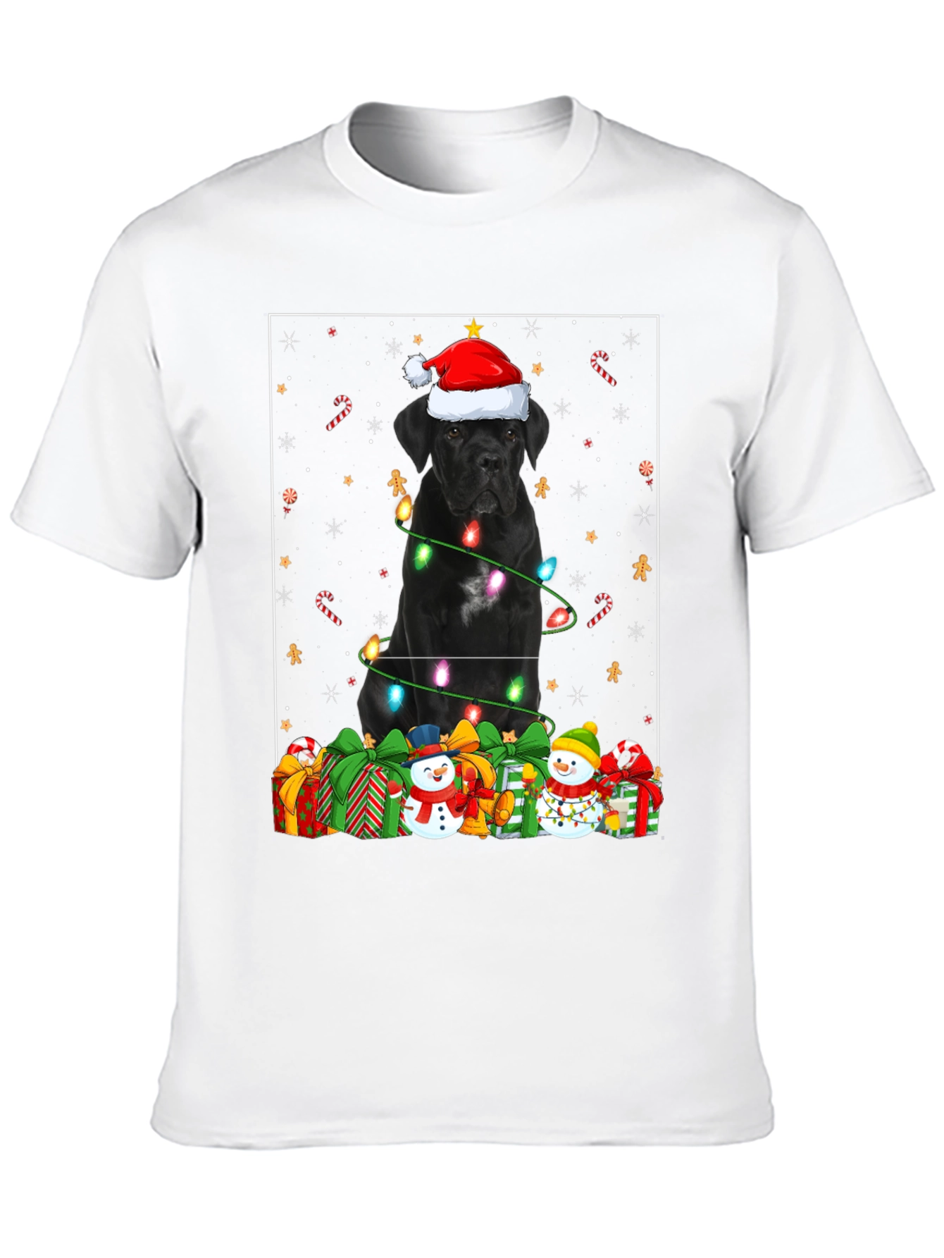 Festive Cane Corso Christmas T-Shirt
