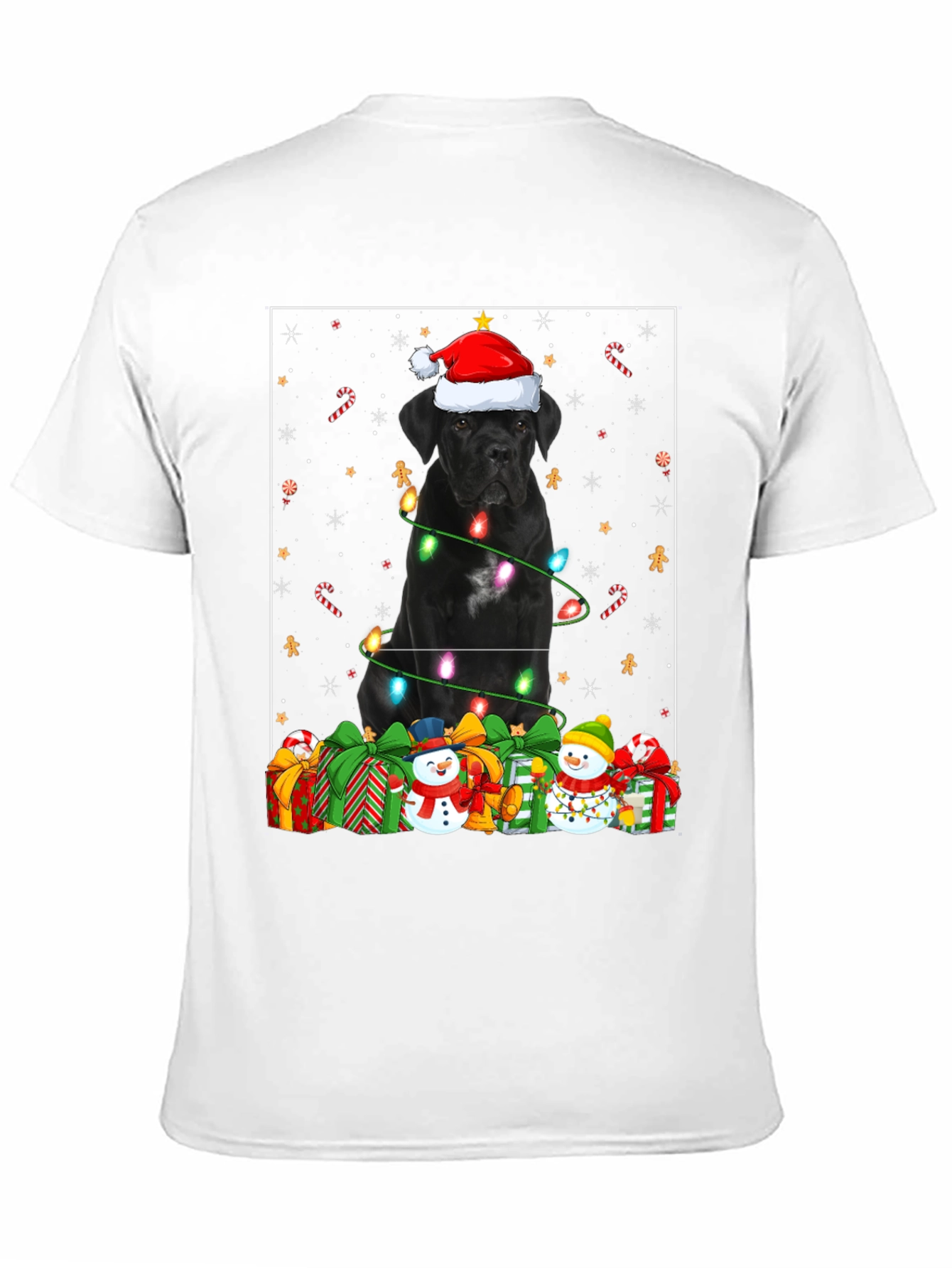 Festive Cane Corso Christmas T-Shirt