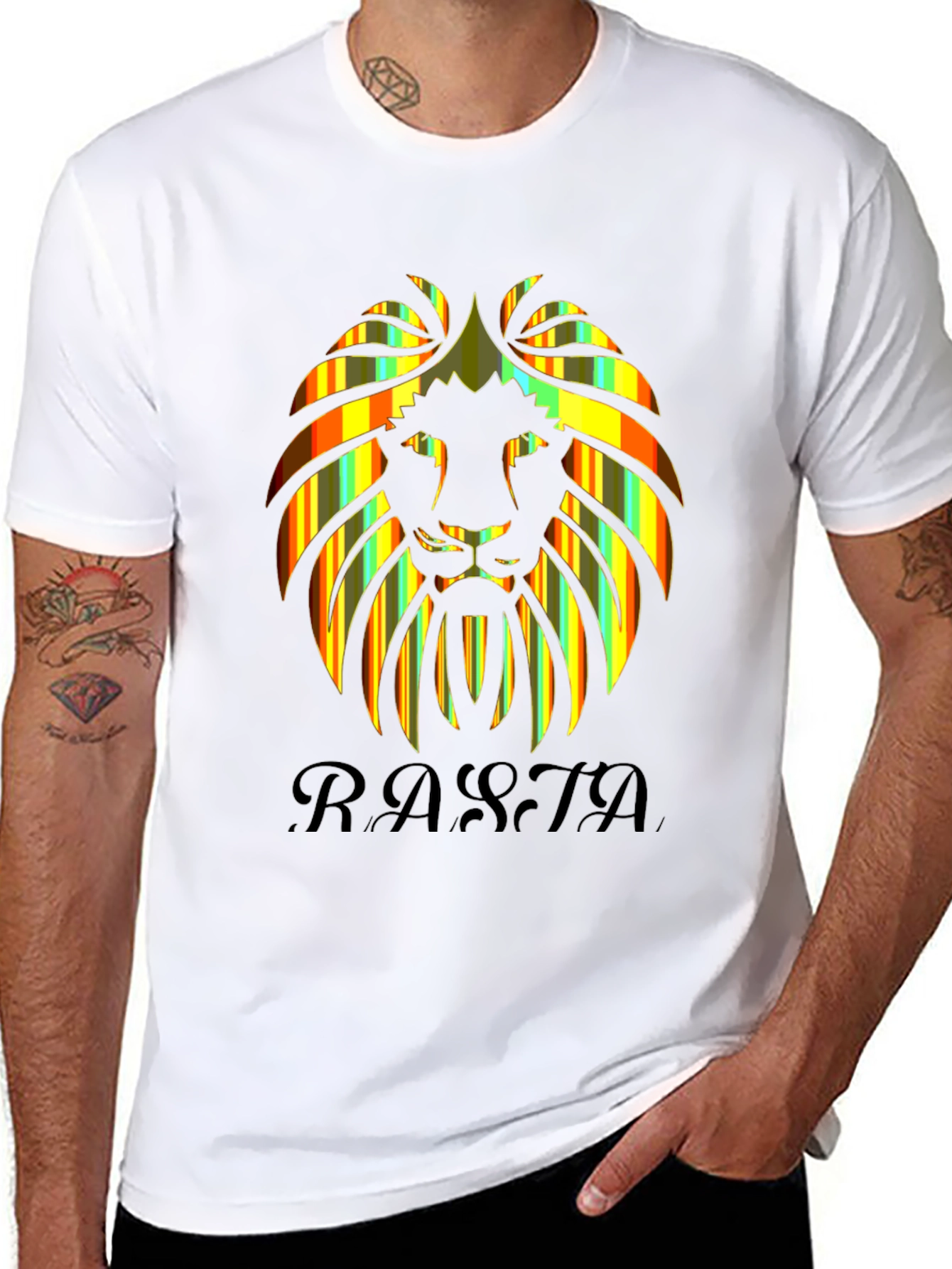 Rasta Lion Graphic Tee