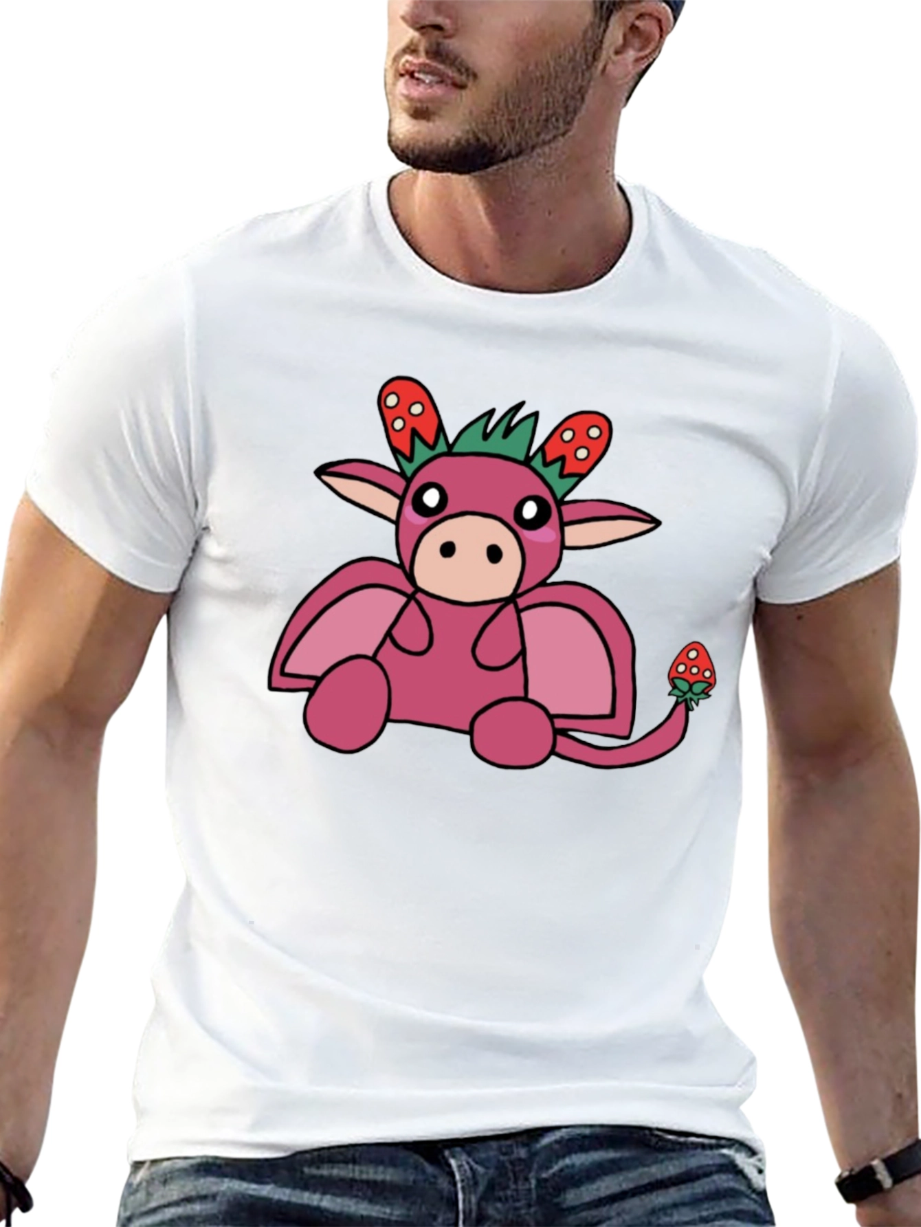 Strawberry Dragon Graphic T-Shirt