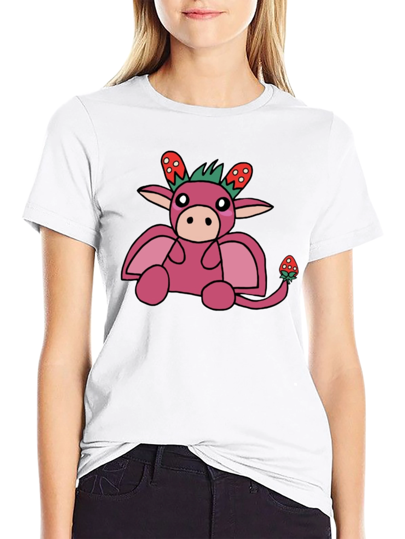 Strawberry Dragon Graphic T-Shirt