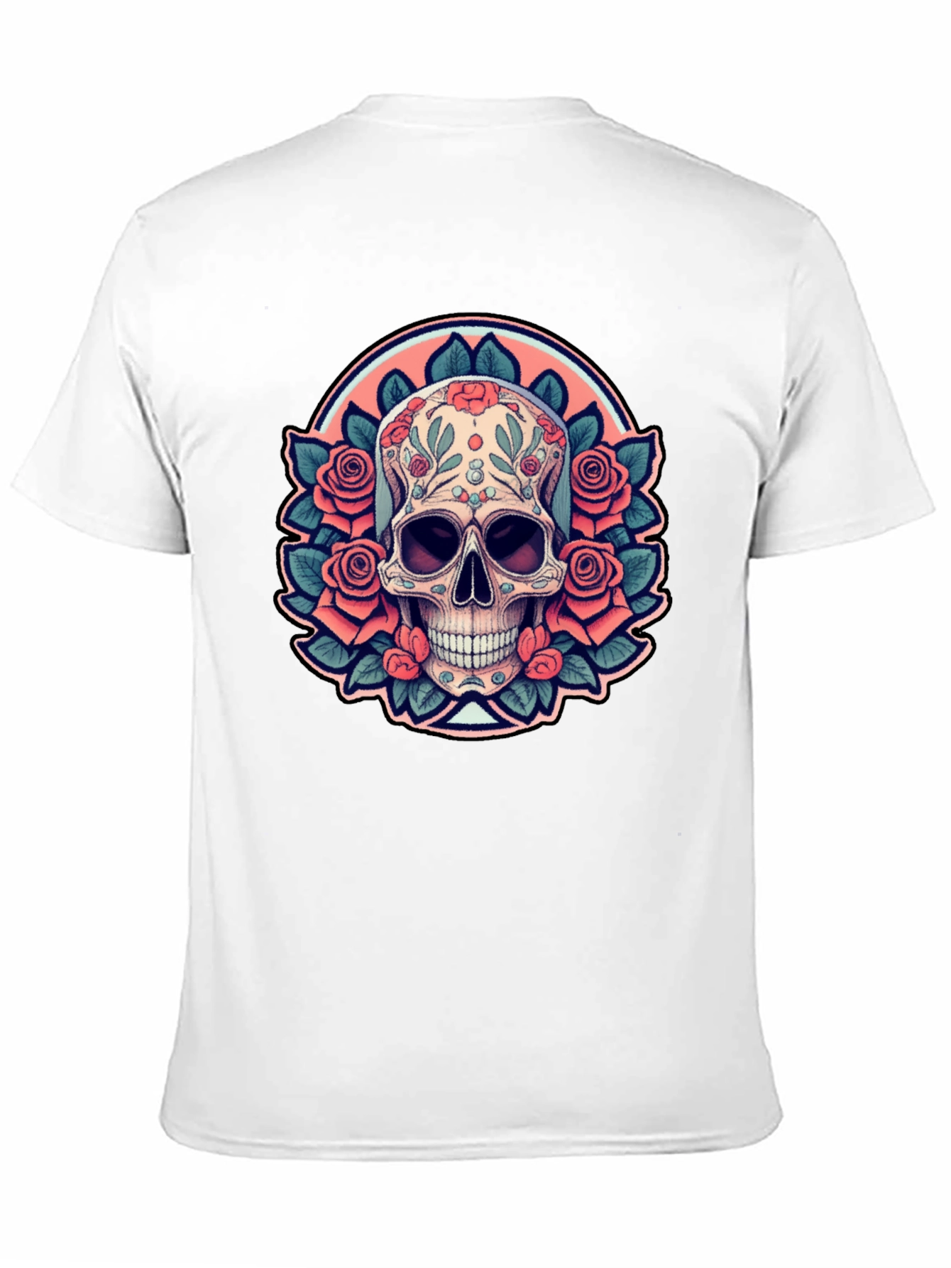 Sugar Skull Rose Black T-Shirt
