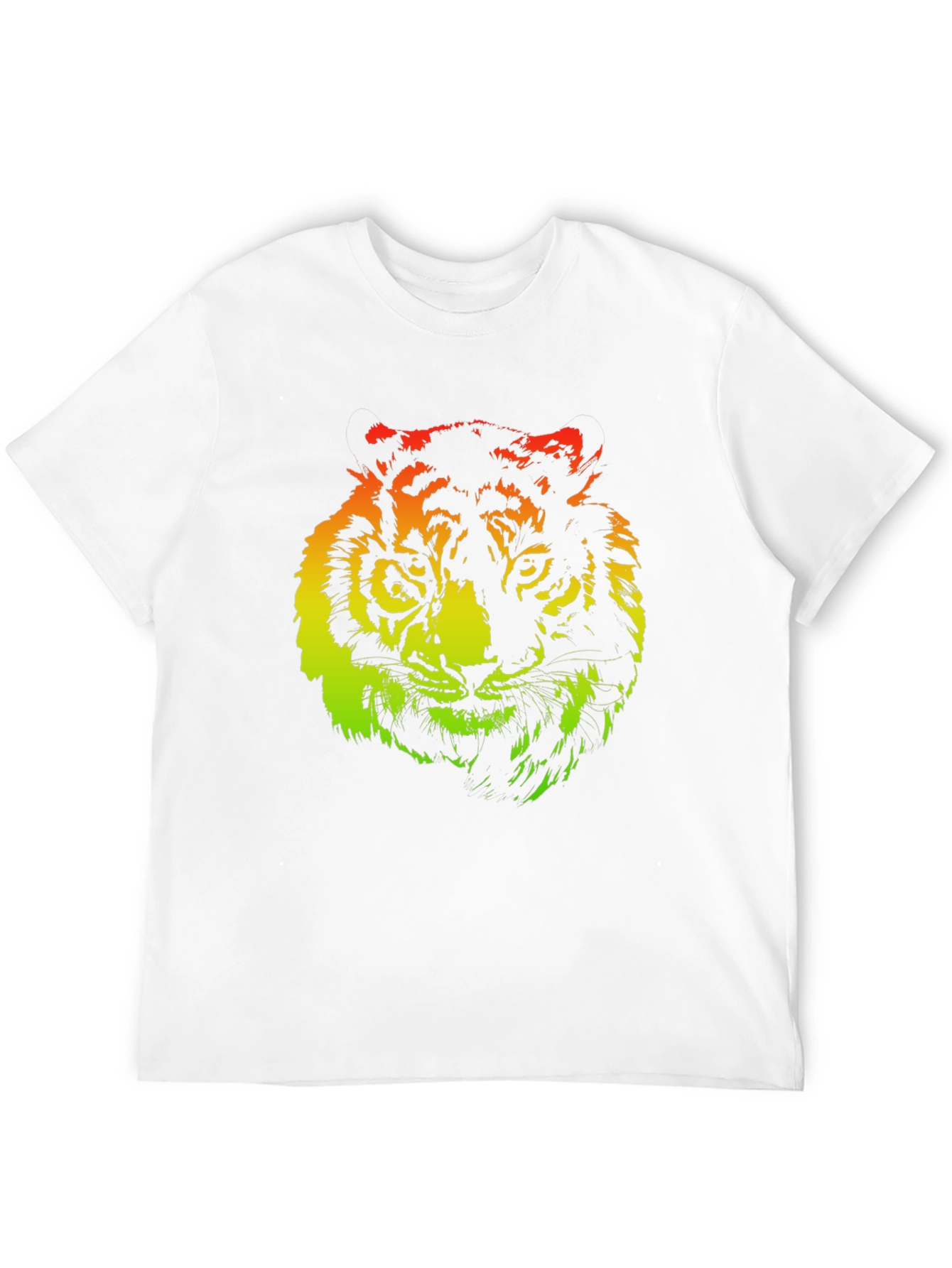 Rasta Tiger Graphic Black T-Shirt