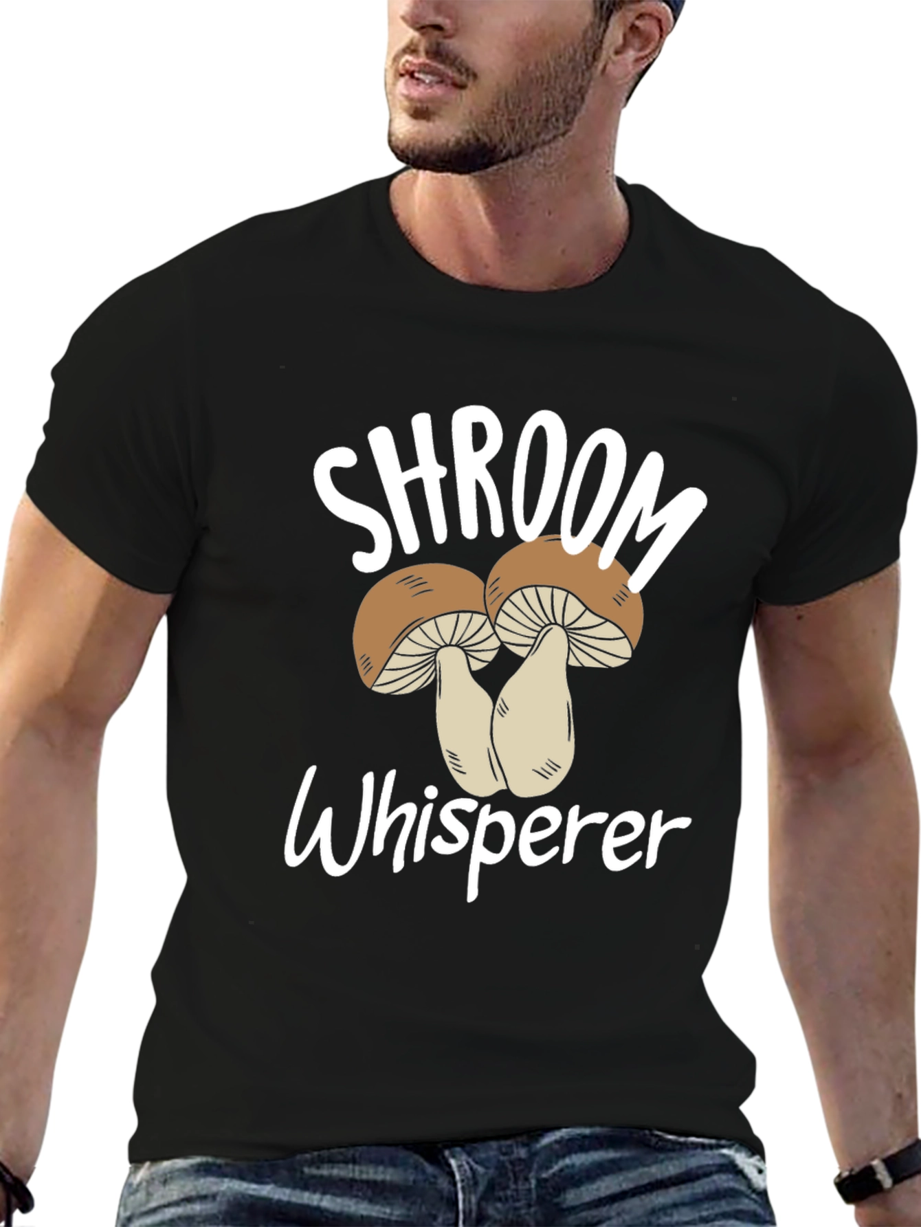 Shroom Whisperer T-Shirt Mushroom Graphic Tee