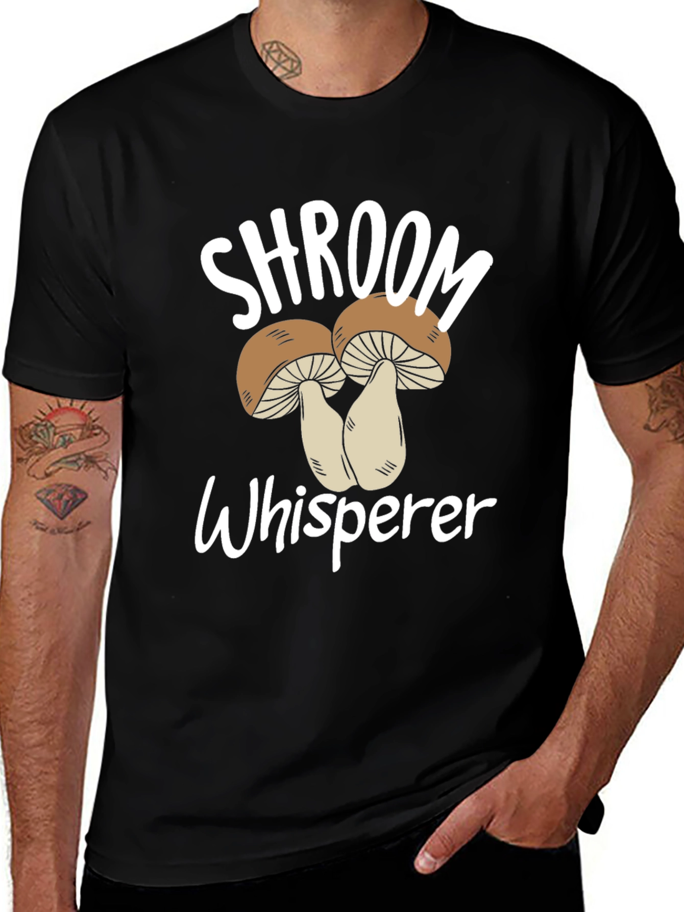 Shroom Whisperer T-Shirt Mushroom Graphic Tee
