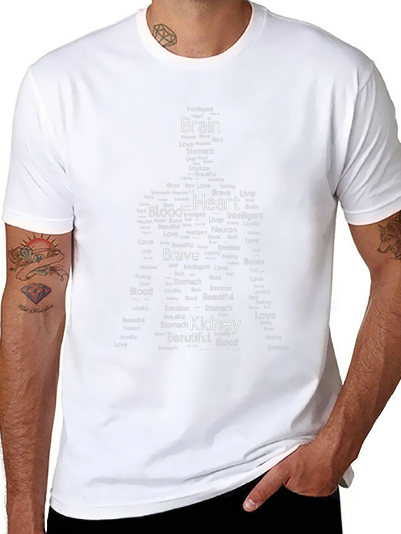 Anatomical Word Art T-Shirt
