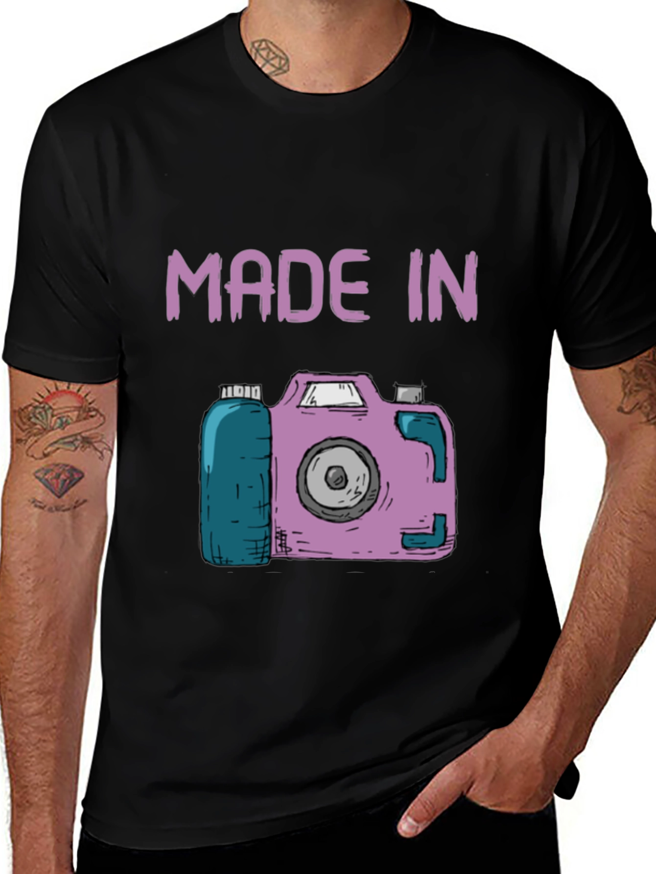 Made In Camera Graphic Tee - Black