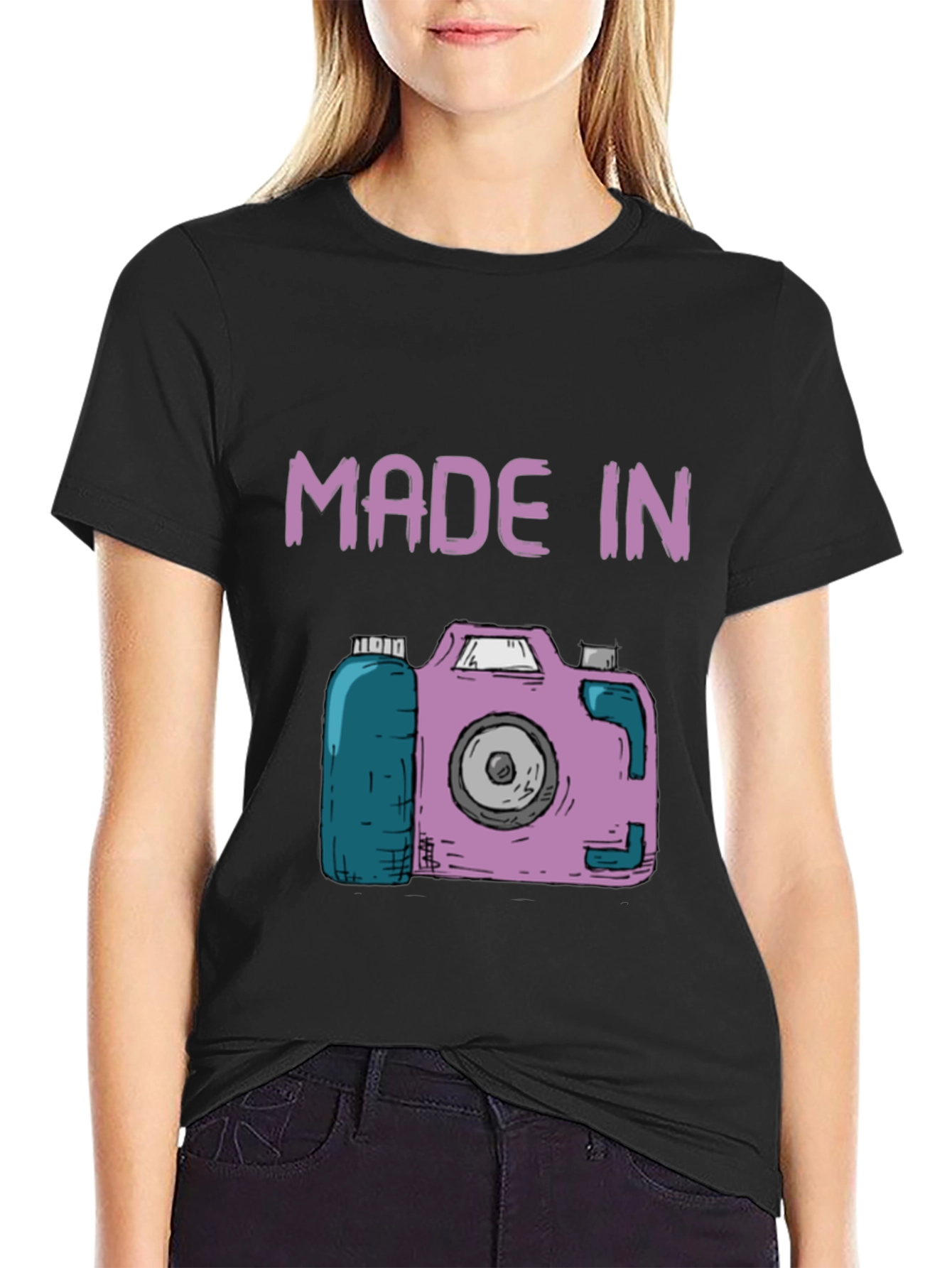Made In Camera Graphic Tee - Black