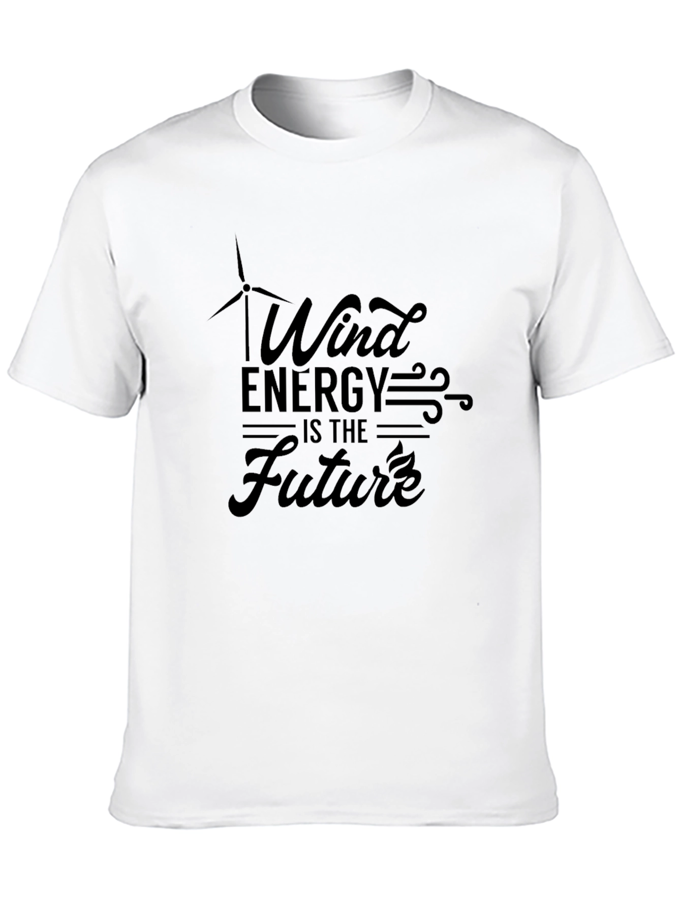 Wind Energy is the Future Black T-Shirt