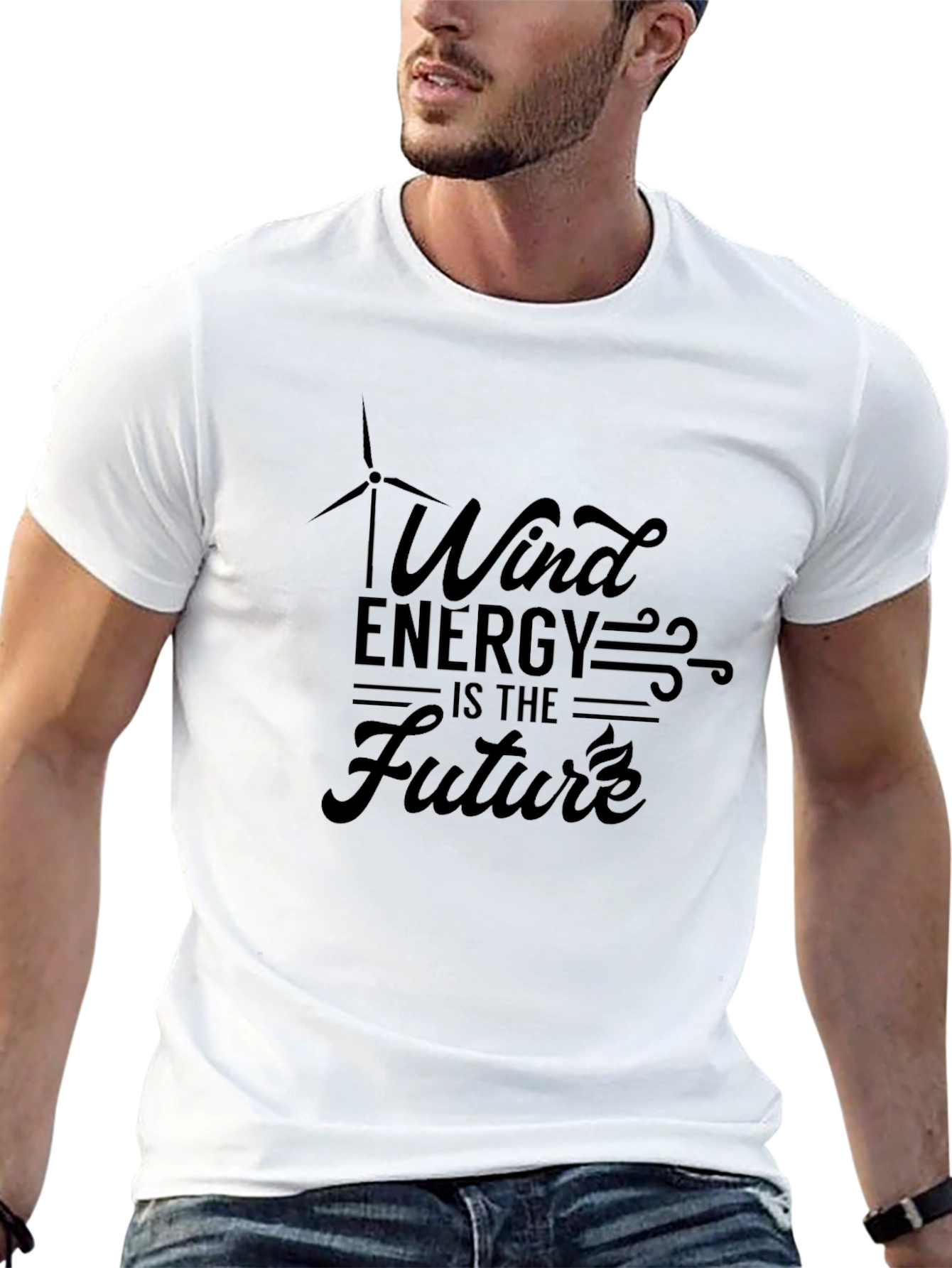 Wind Energy is the Future Black T-Shirt