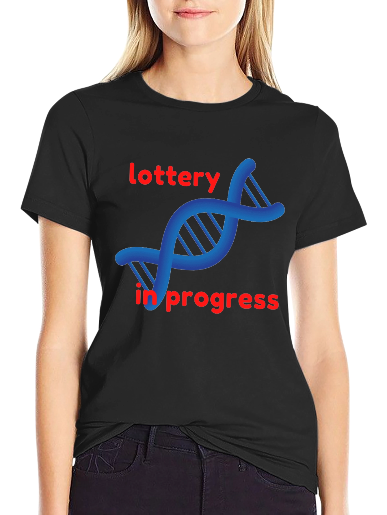 DNA Lottery in Progress Black T-Shirt