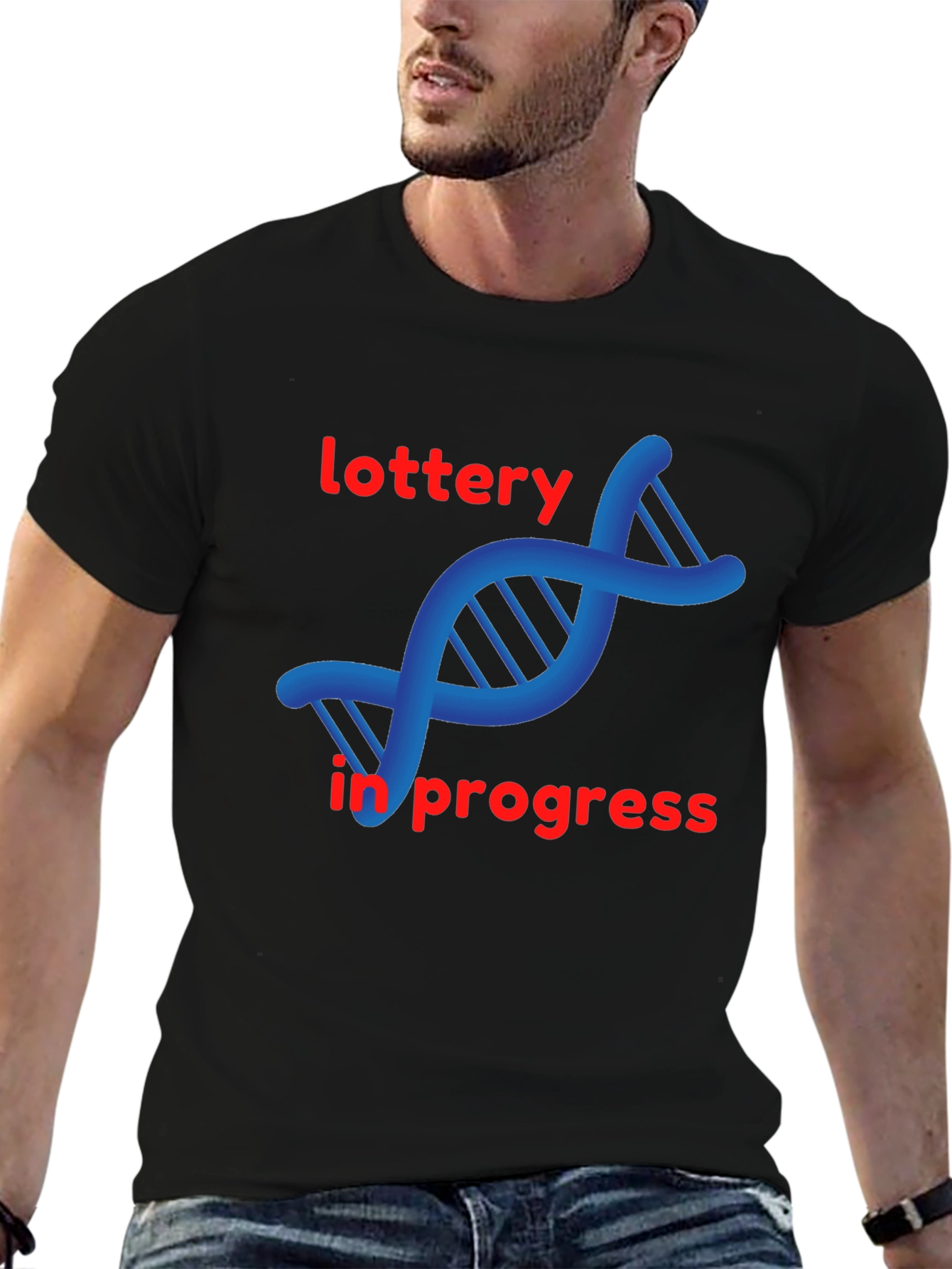DNA Lottery in Progress Black T-Shirt