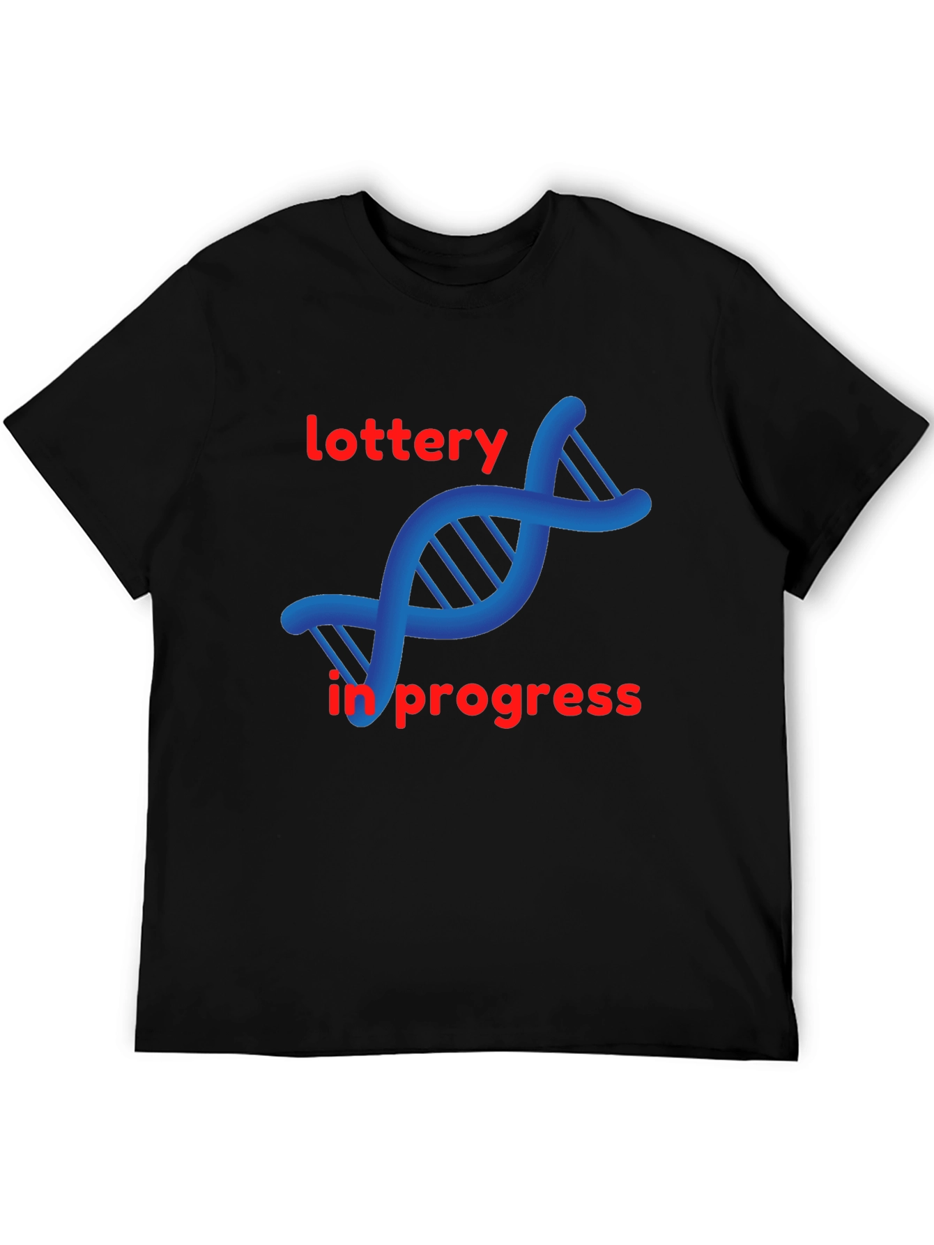 DNA Lottery in Progress Black T-Shirt