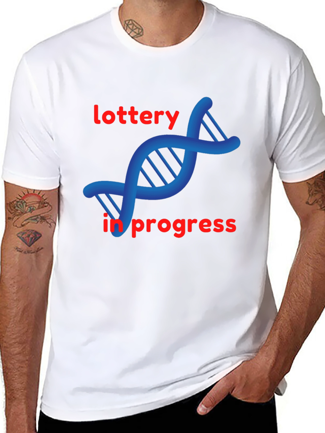 DNA Lottery in Progress Black T-Shirt
