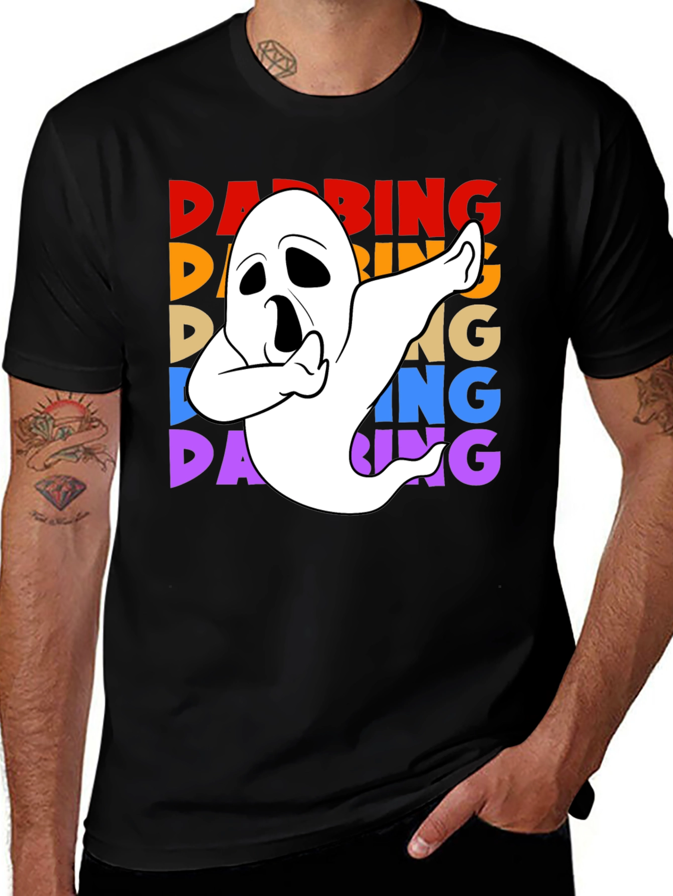 Dabbing Ghost Halloween T-Shirt