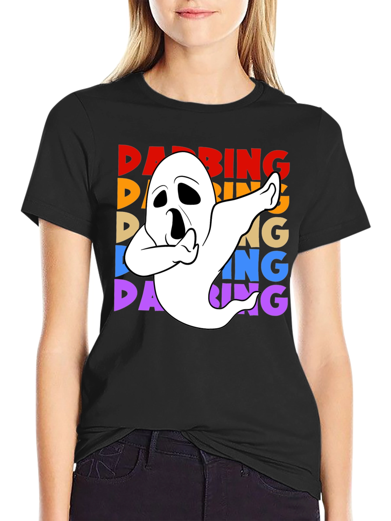 Dabbing Ghost Halloween T-Shirt