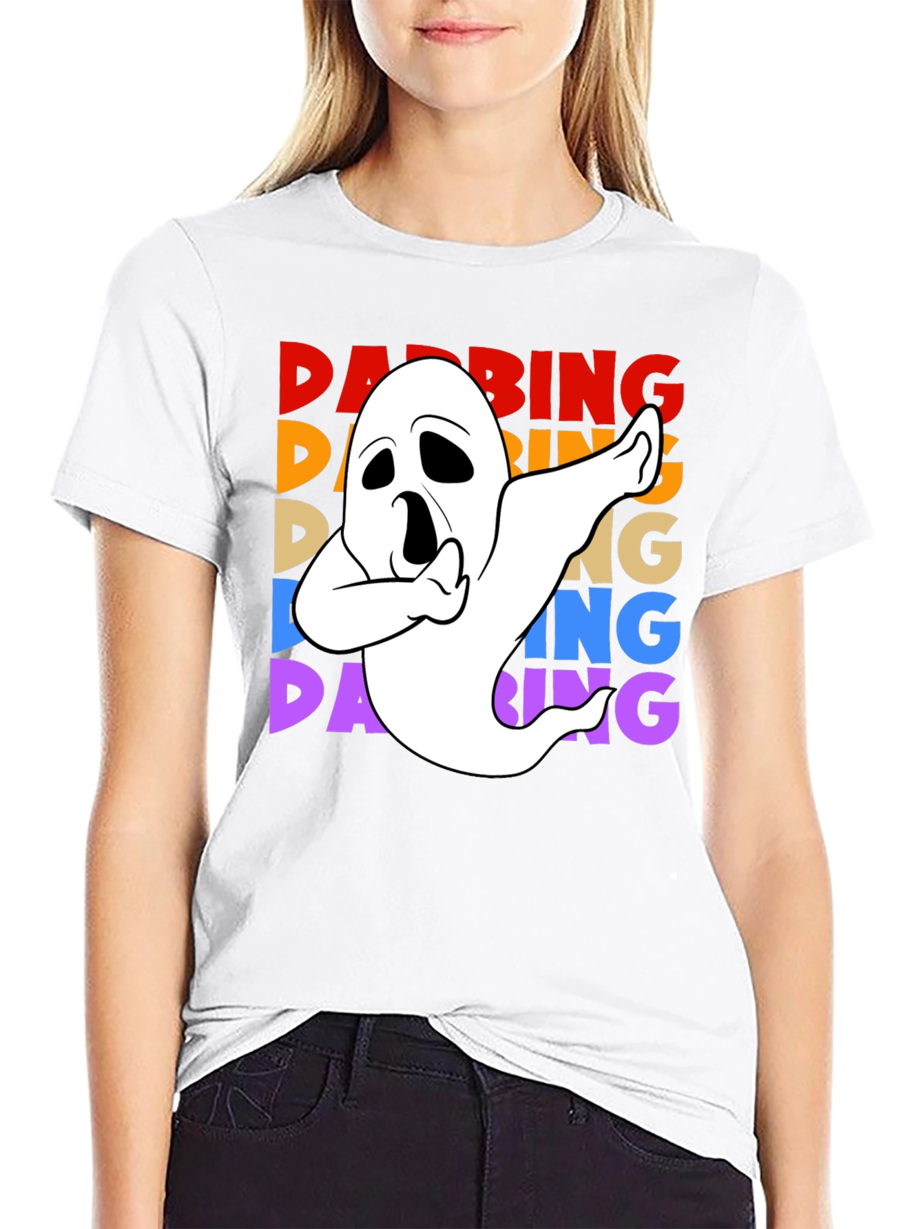 Dabbing Ghost Halloween T-Shirt
