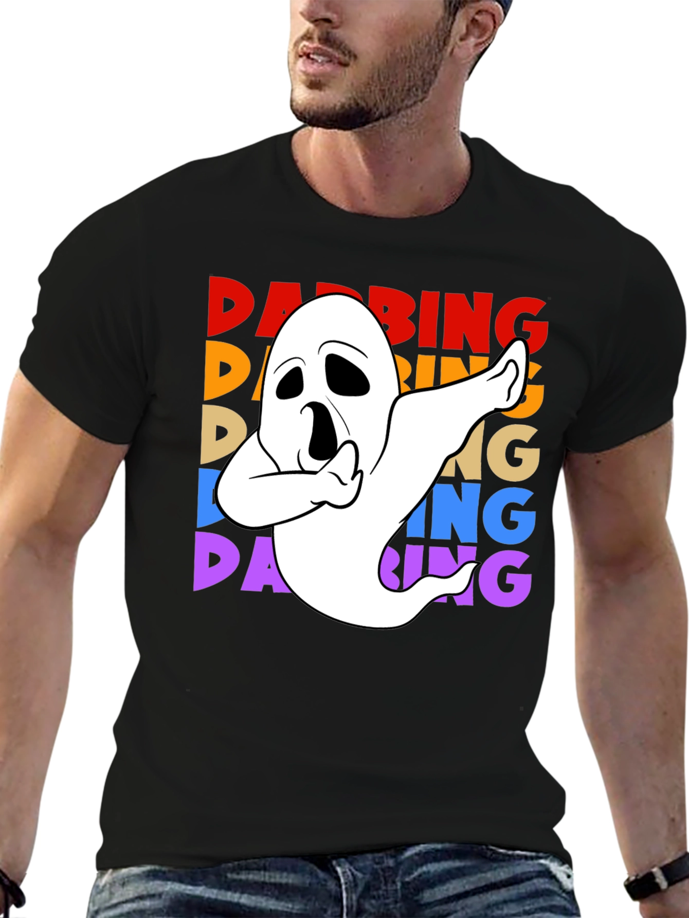 Dabbing Ghost Halloween T-Shirt