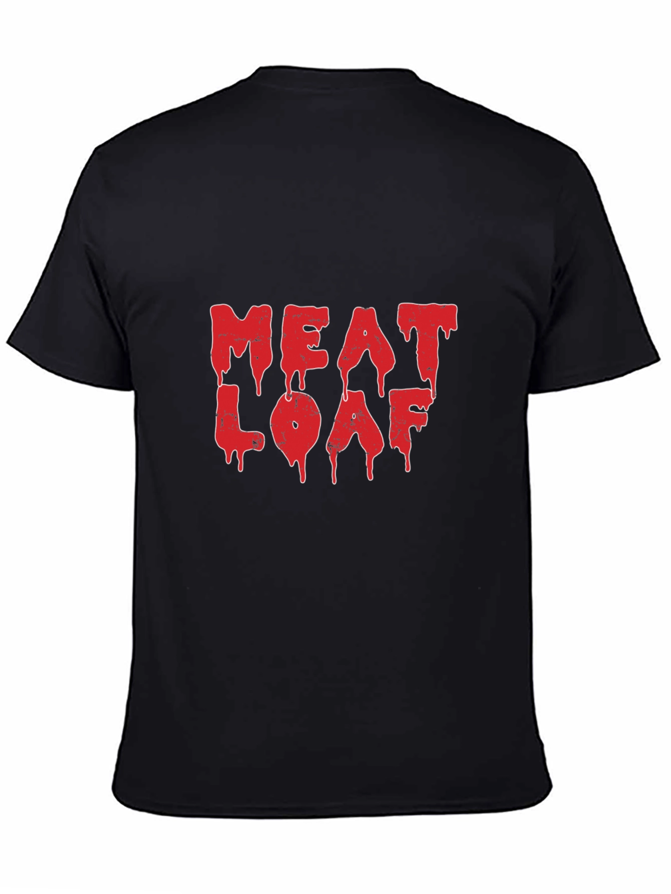 Meat Loaf Red Logo Black T-Shirt