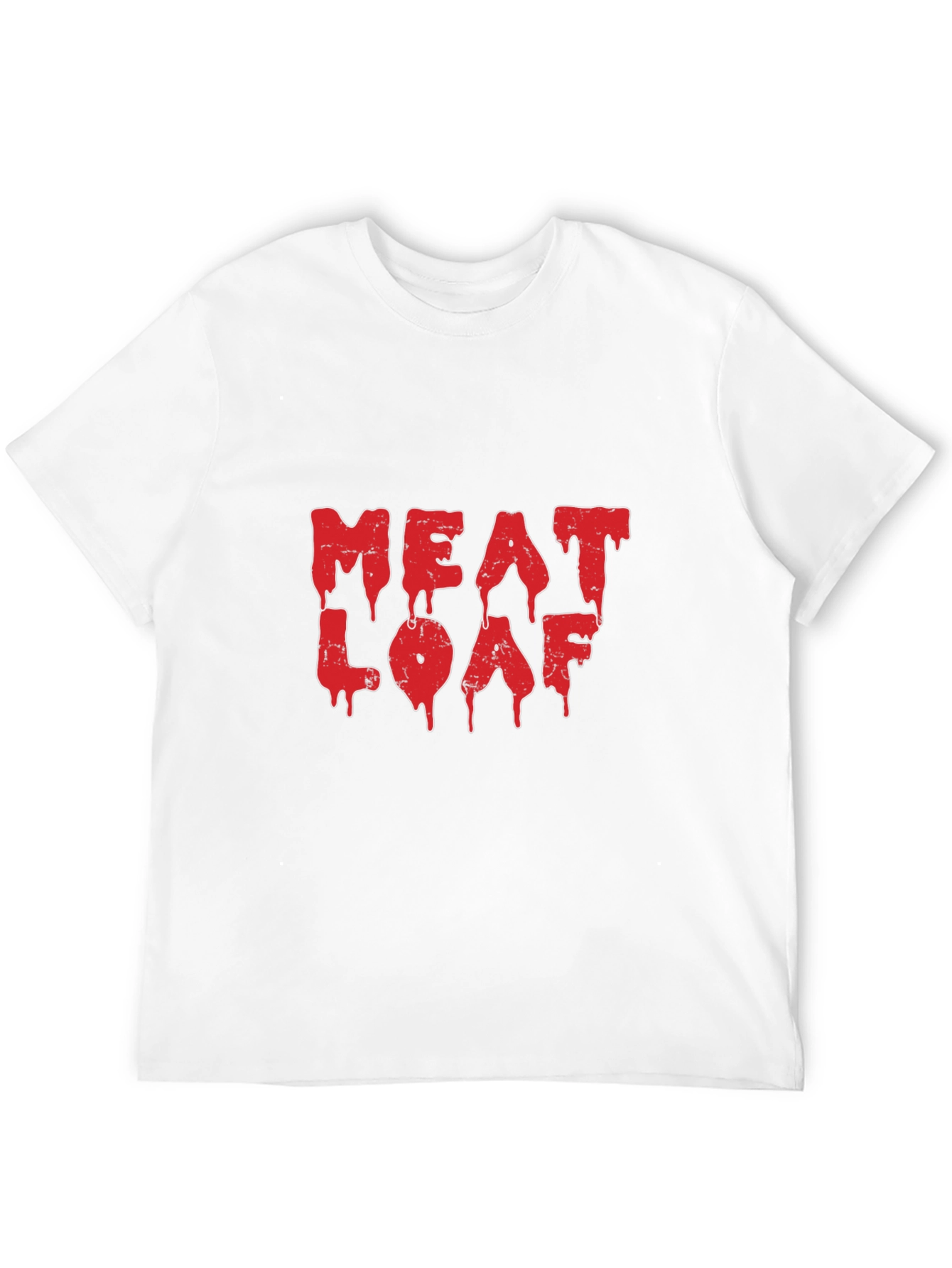 Meat Loaf Red Logo Black T-Shirt
