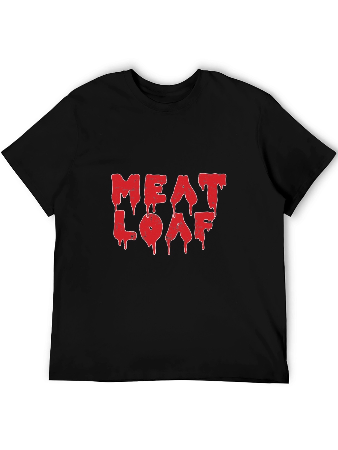 Meat Loaf Red Logo Black T-Shirt