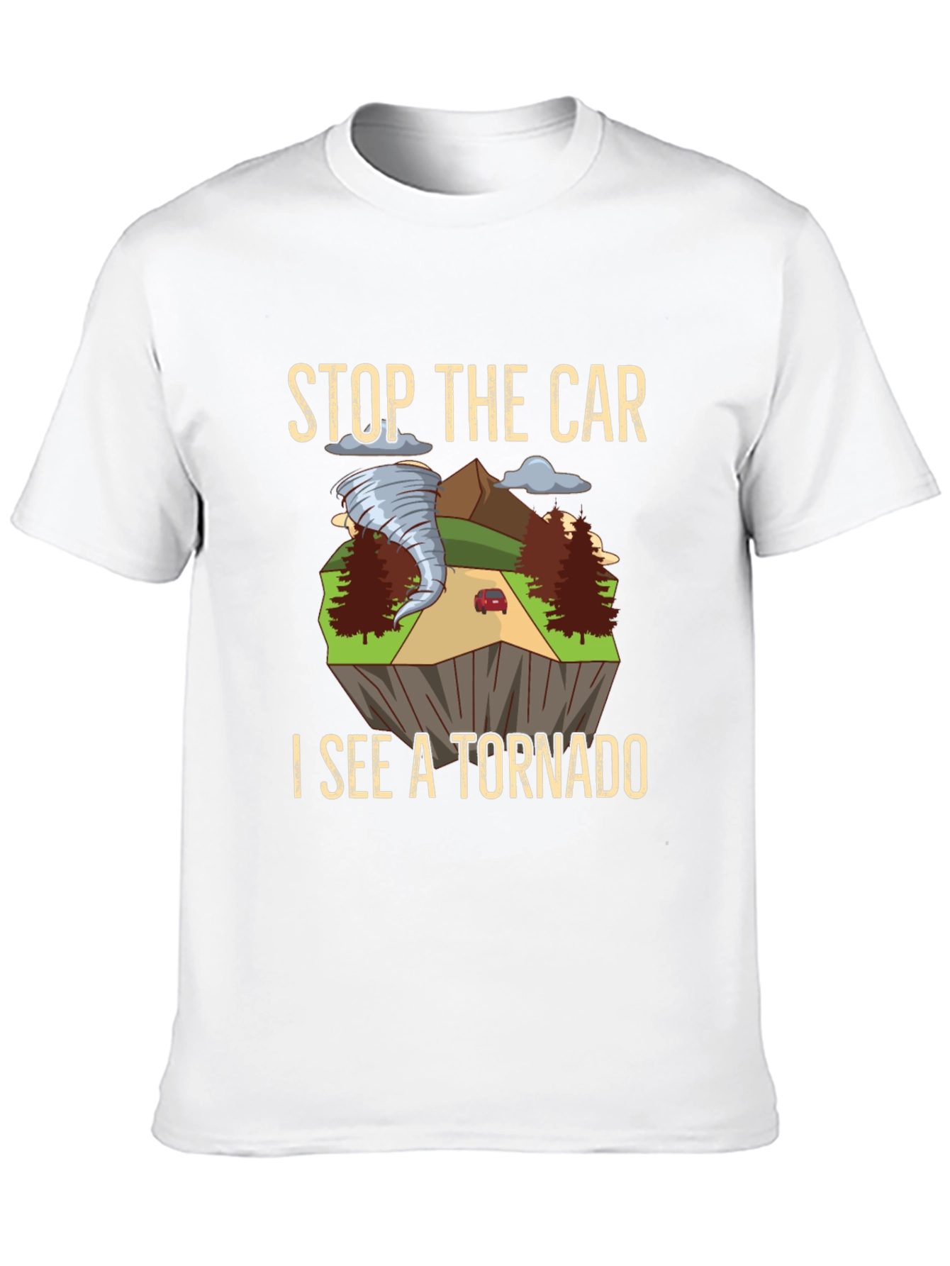 Stop The Car Tornado Graphic T-Shirt