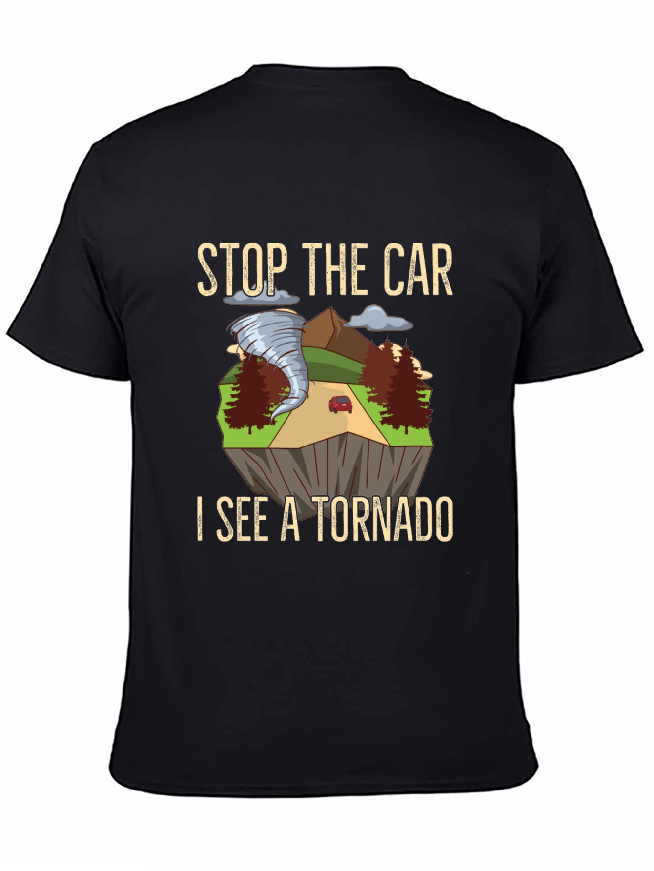 Stop The Car Tornado Graphic T-Shirt