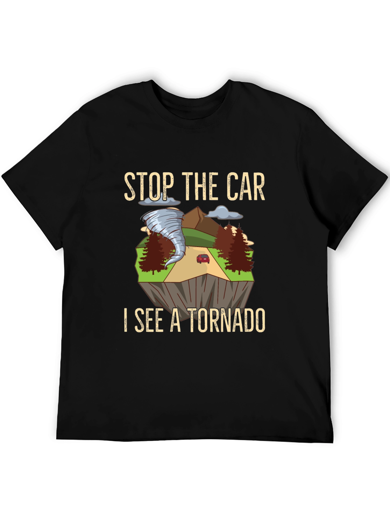 Stop The Car Tornado Graphic T-Shirt
