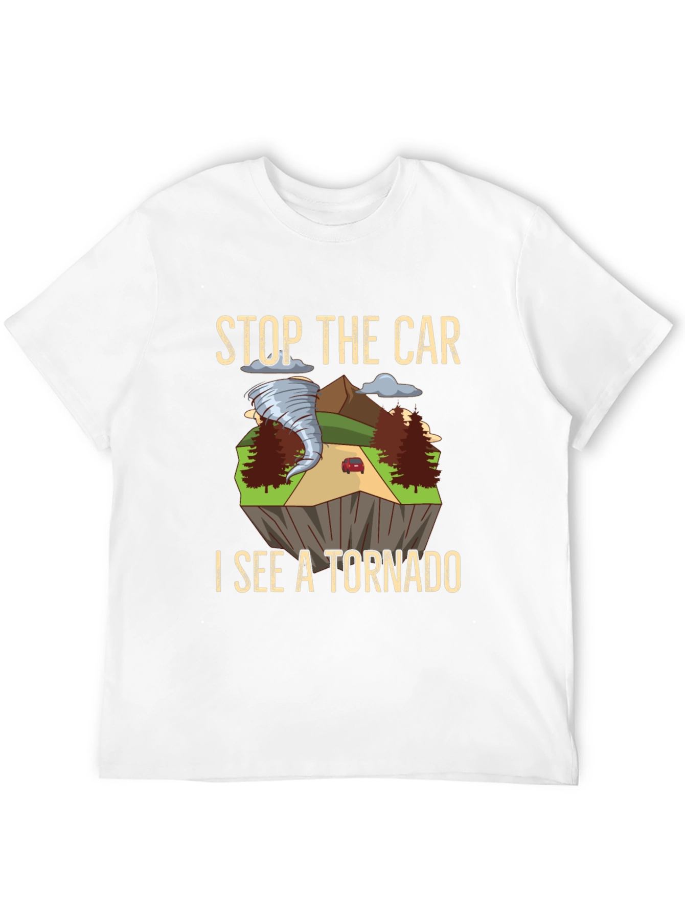 Stop The Car Tornado Graphic T-Shirt