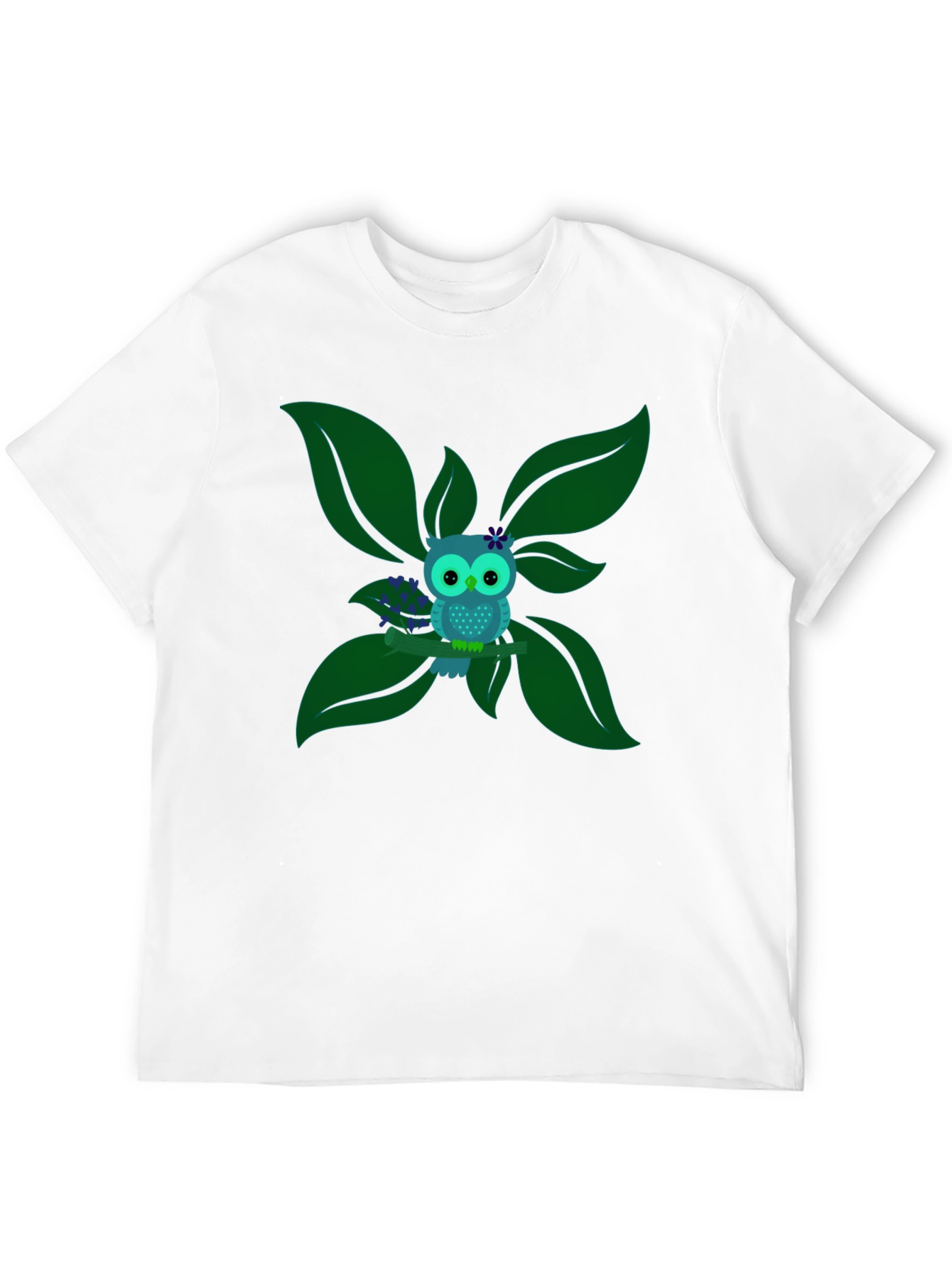 Owl on Branch Graphic Tee