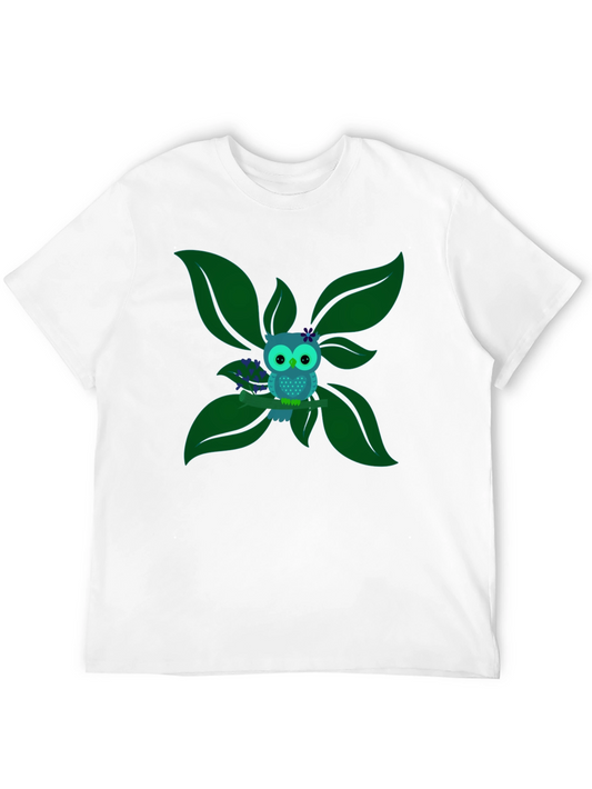 Owl on Branch Graphic Tee