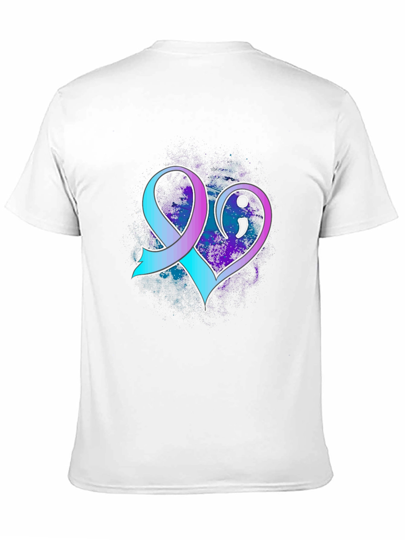 Suicide Awareness Ribbon Heart Graphic Tee