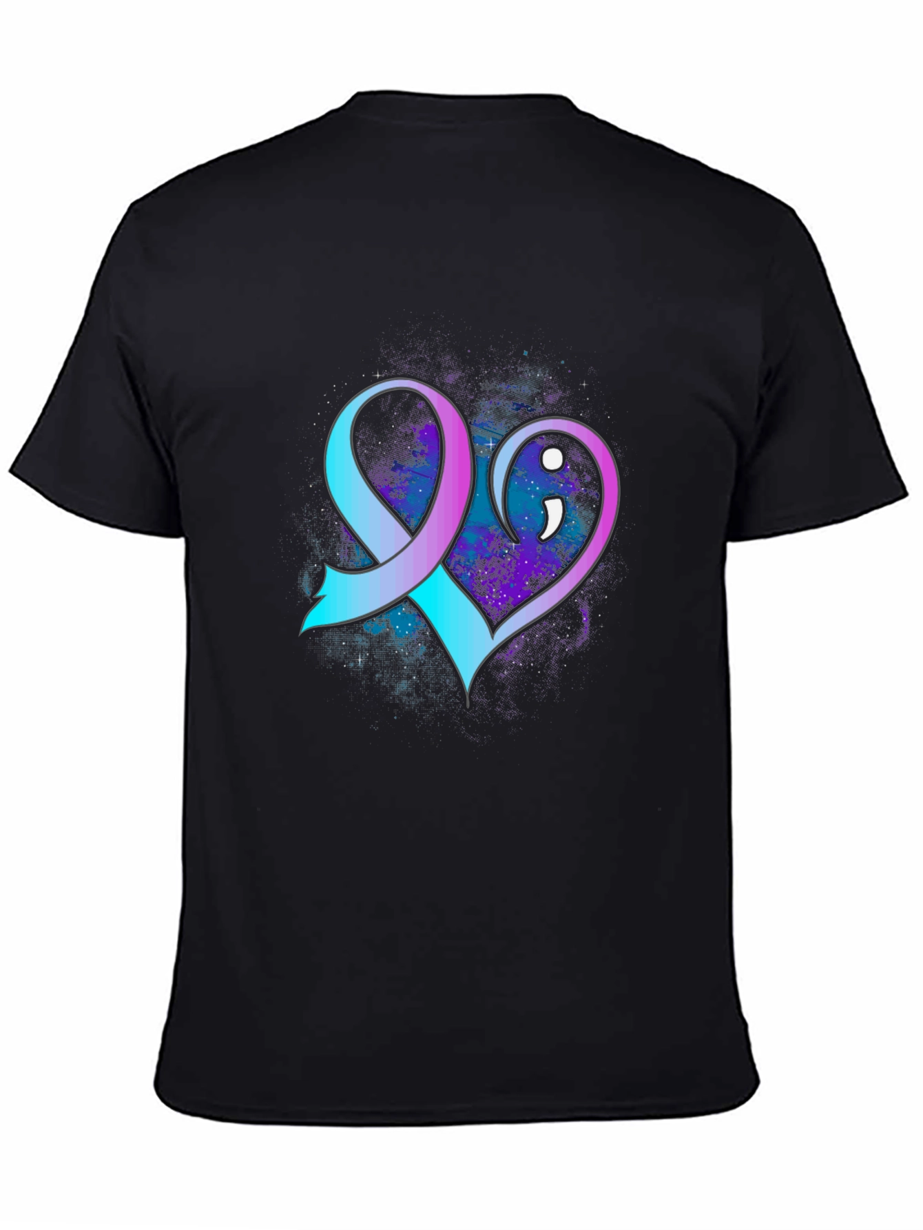 Suicide Awareness Ribbon Heart Graphic Tee
