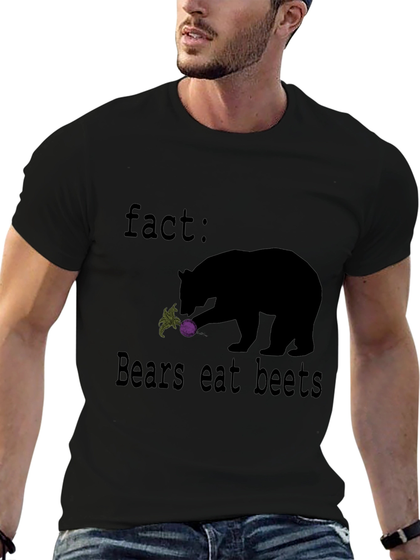 Fact: Bears Eat Beets Graphic T-Shirt