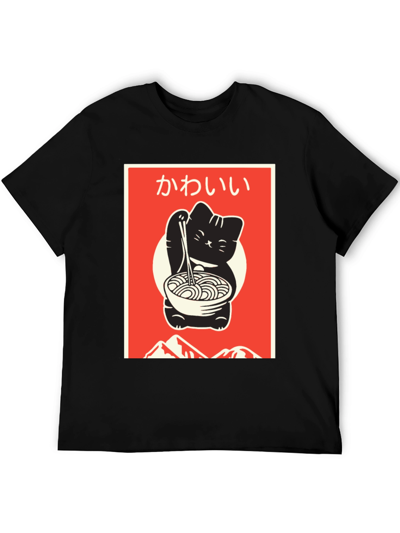 Kawaii Ramen Cat T-Shirt - Stylish Anime Inspired Design